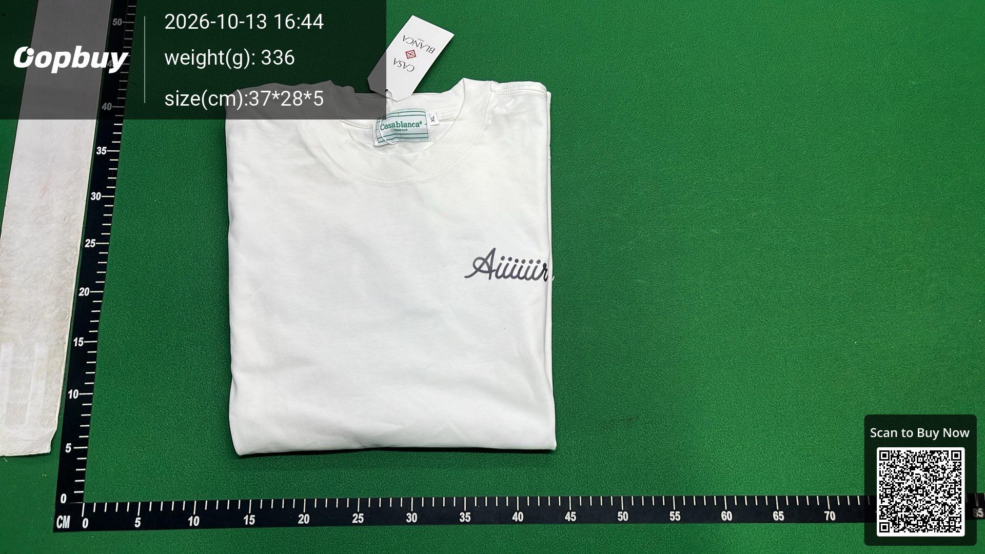 Foto QC 8 de Casablanca T-shirt Aiiiiiiiir Graphic White