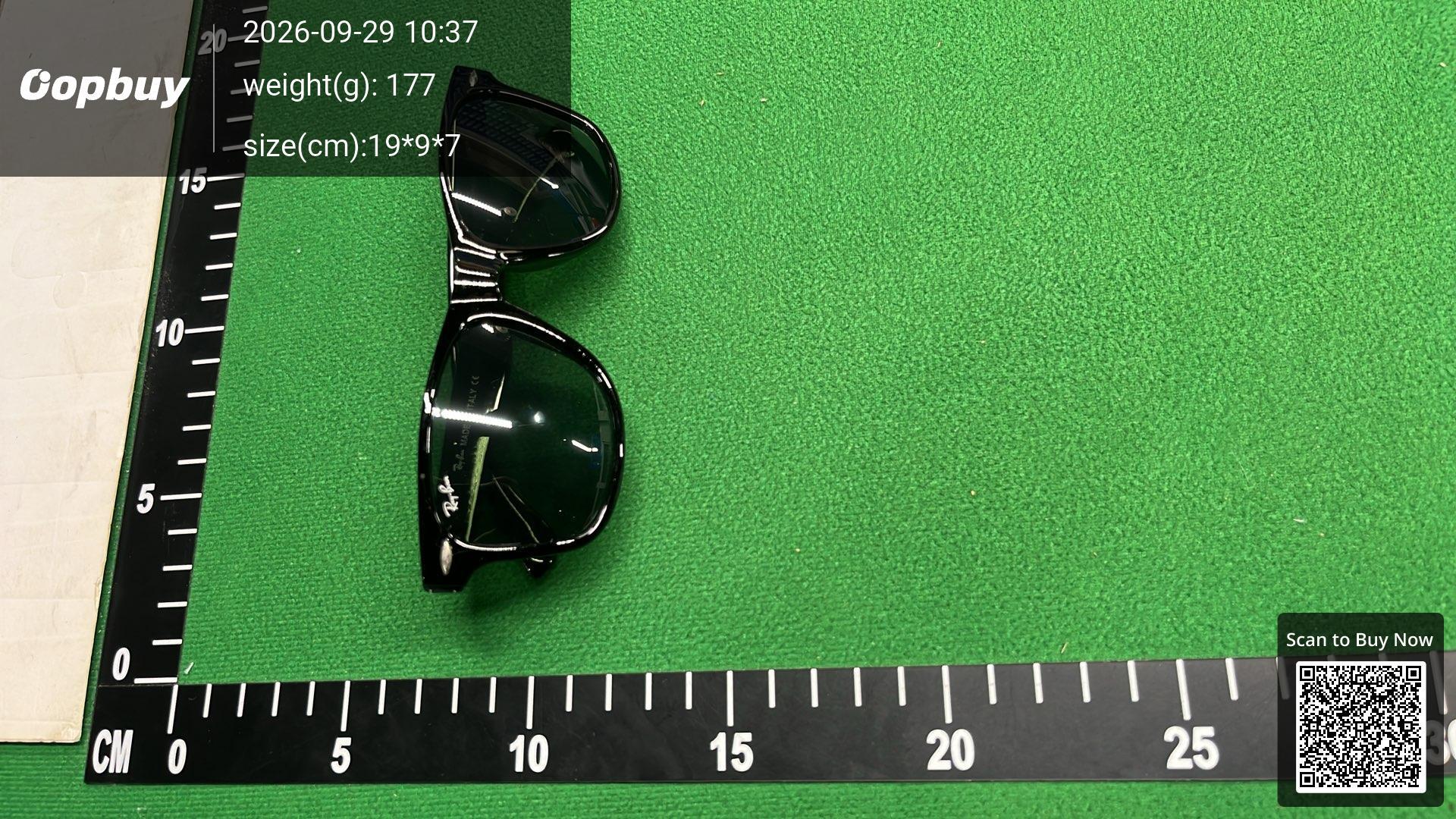 Foto QC 4 de Ray-Ban Wayfarer Acetate Sunglasses Black Black (RB2140-901)