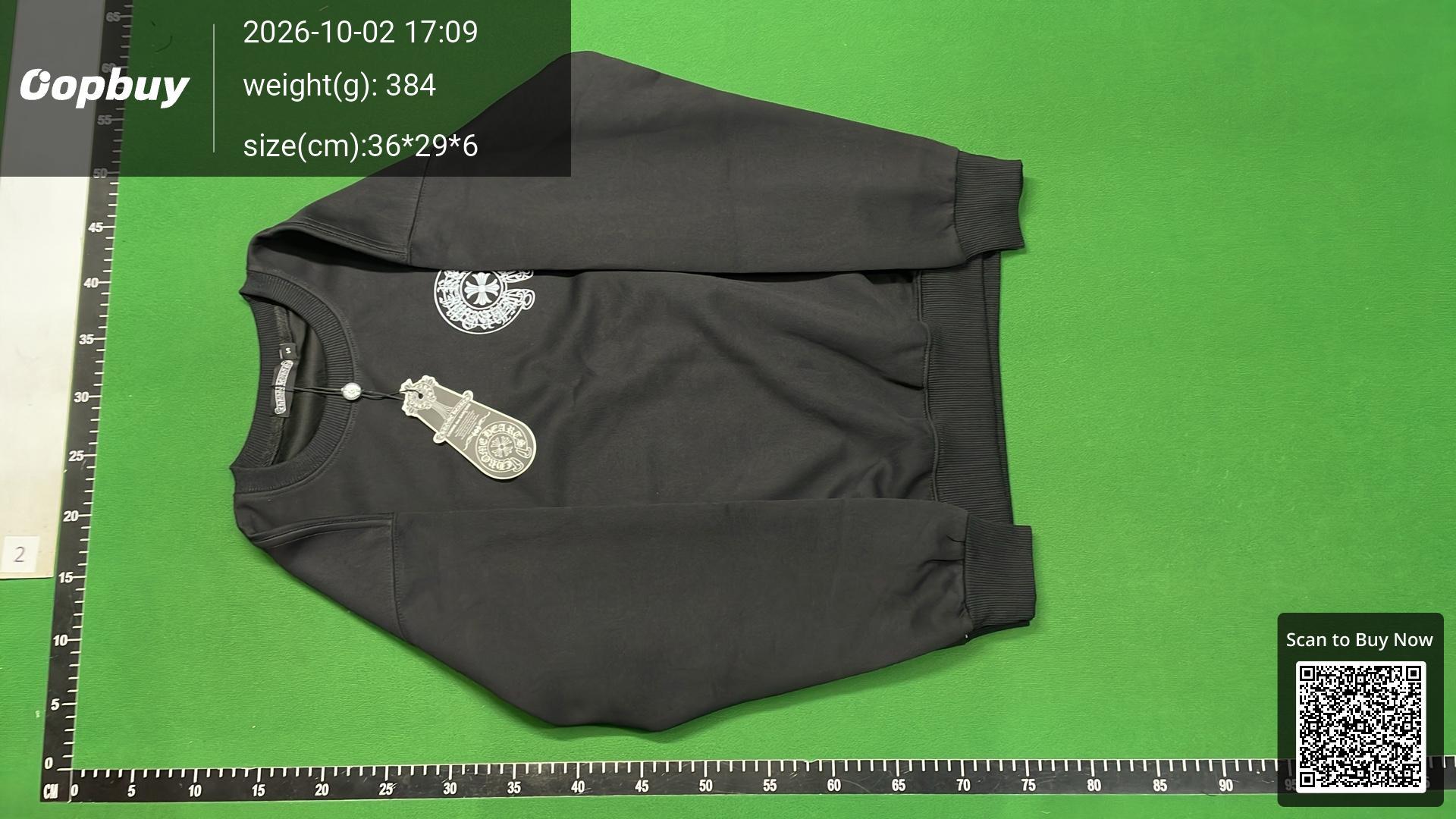 Foto QC 2 de Chrome Hearts Crewneck Sweater Floral Horseshoe White