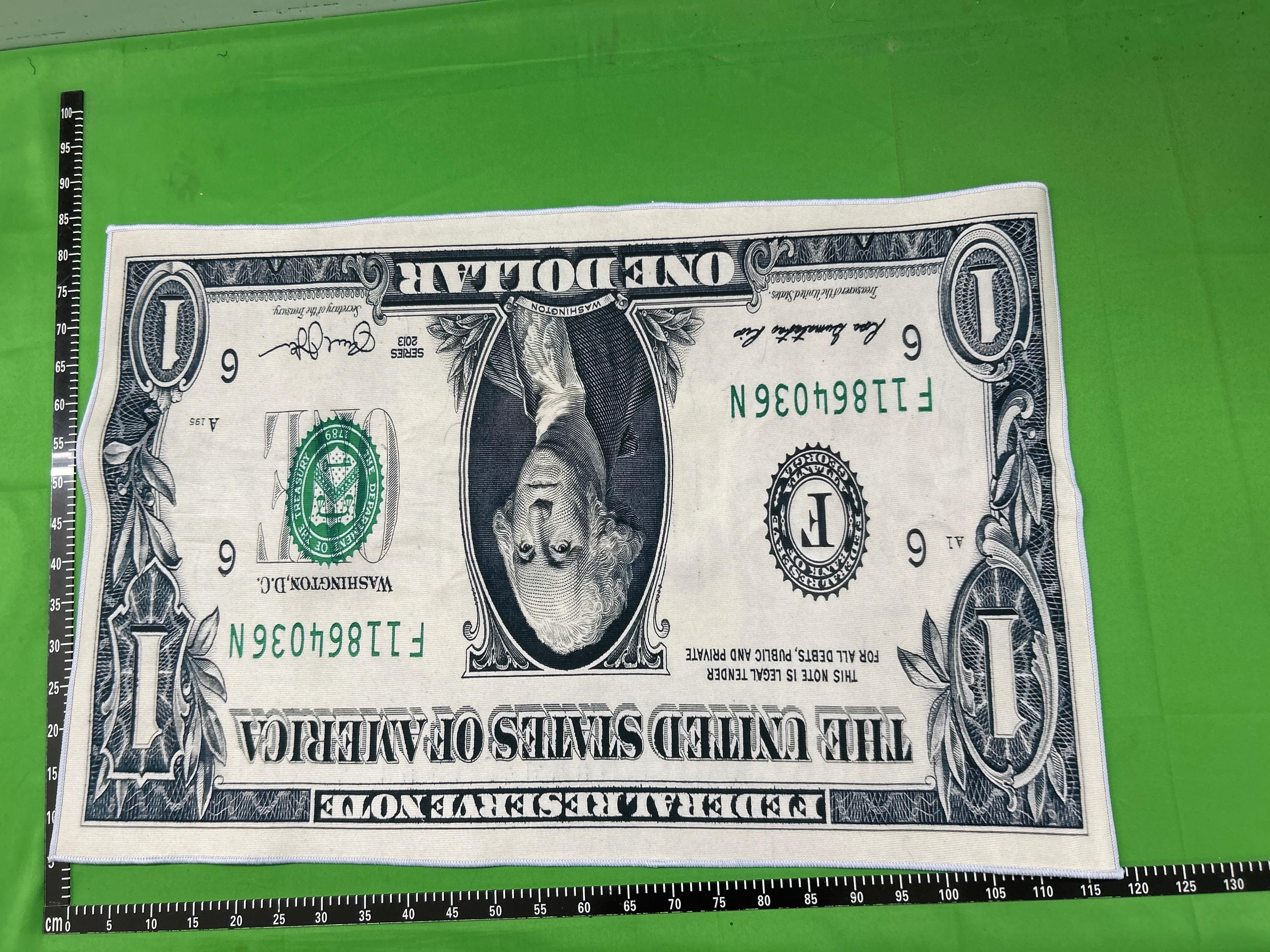 Foto QC 7 de Unbranded One Dollar Bill Area Rug Green