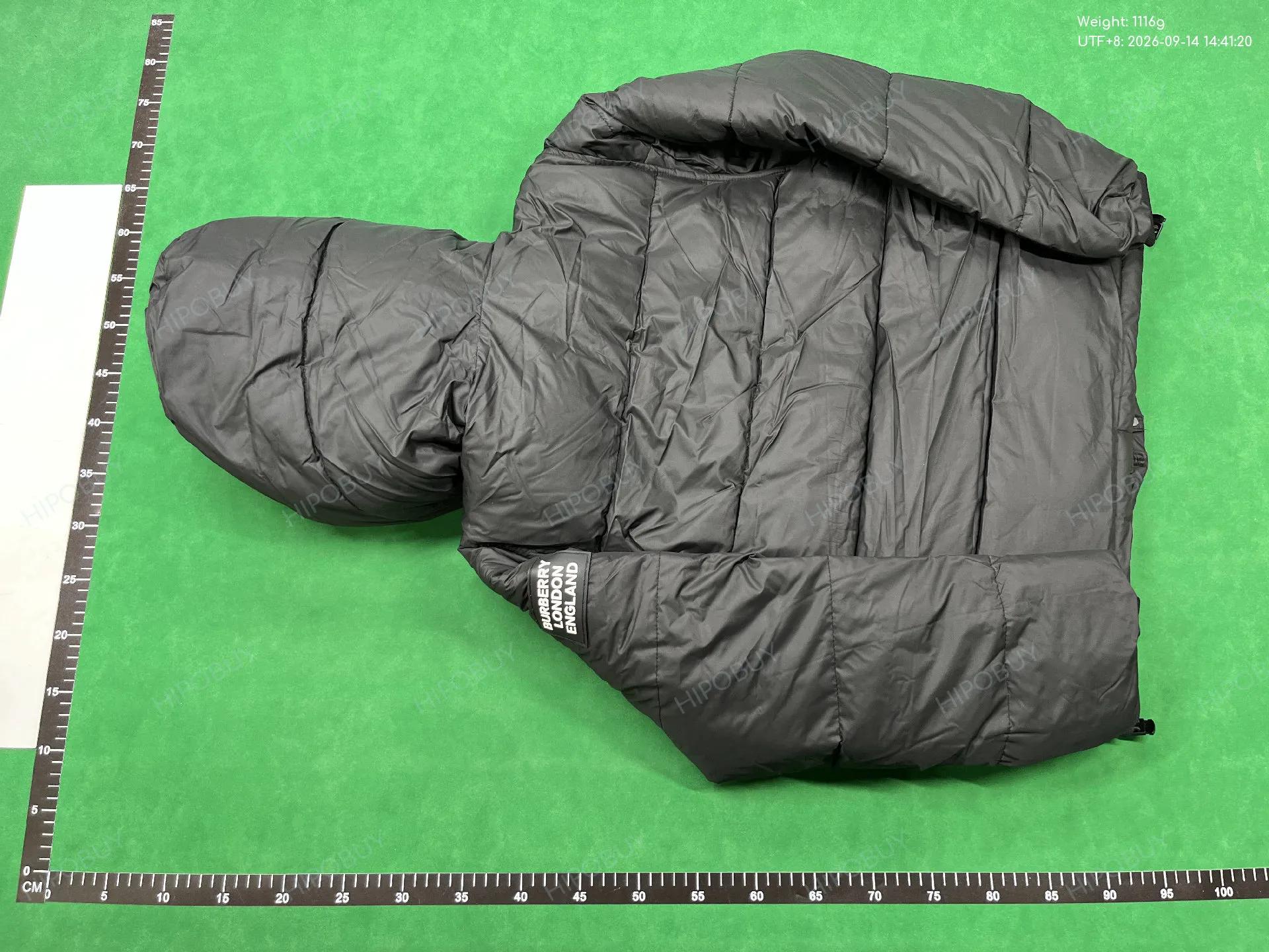 Foto QC 3 de Burberry Puffer Jacket Hooded Vintage Check Black