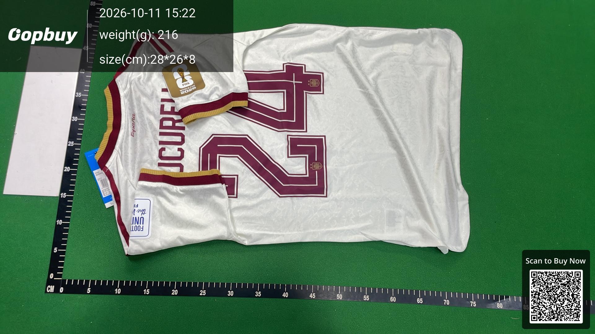 Foto QC 3 de Other x Spain National Team 2026 Away Jersey Lamine Yamal #19 White