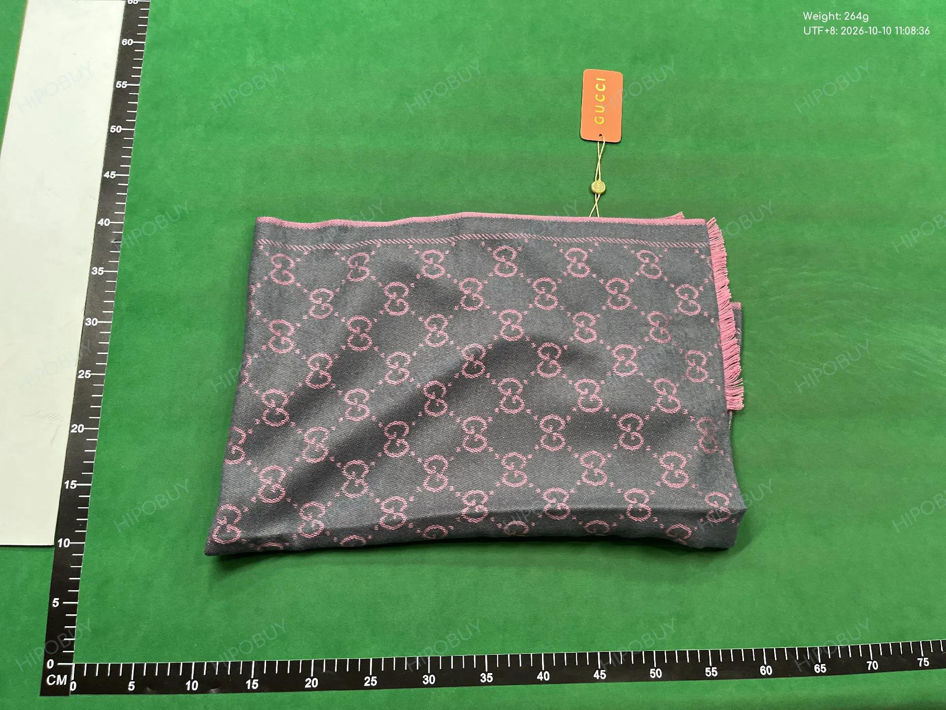Foto QC 5 de Gucci GG Monogram Scarf Black/Grey