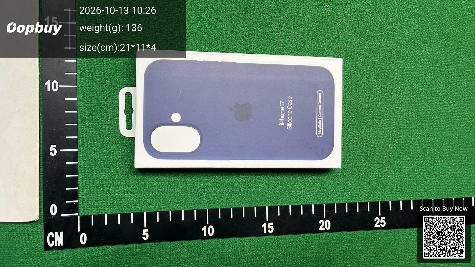 Foto QC 4 de Apple MagSafe Silicone Case for iPhone 17 Pro Max Blue