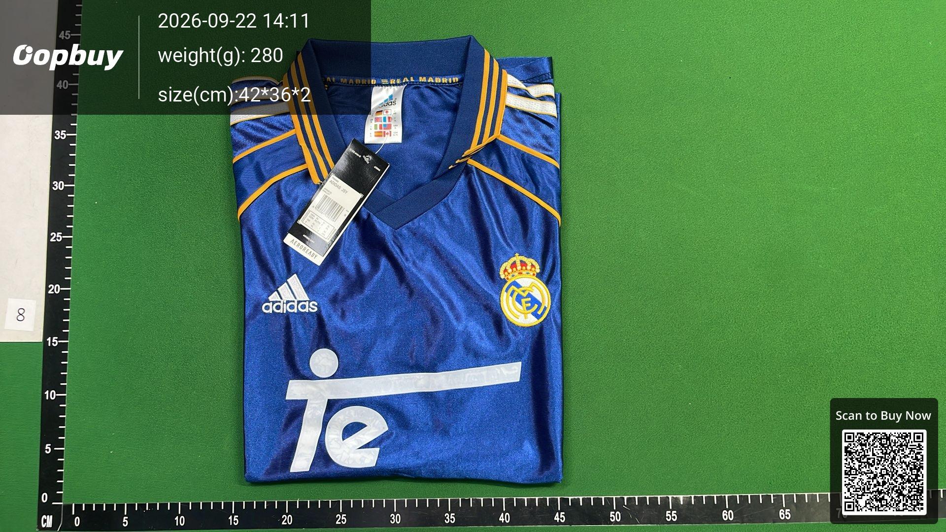 Foto QC 8 de adidas x Real Madrid 2024 US Pack Baseball Jersey White Legend Ink