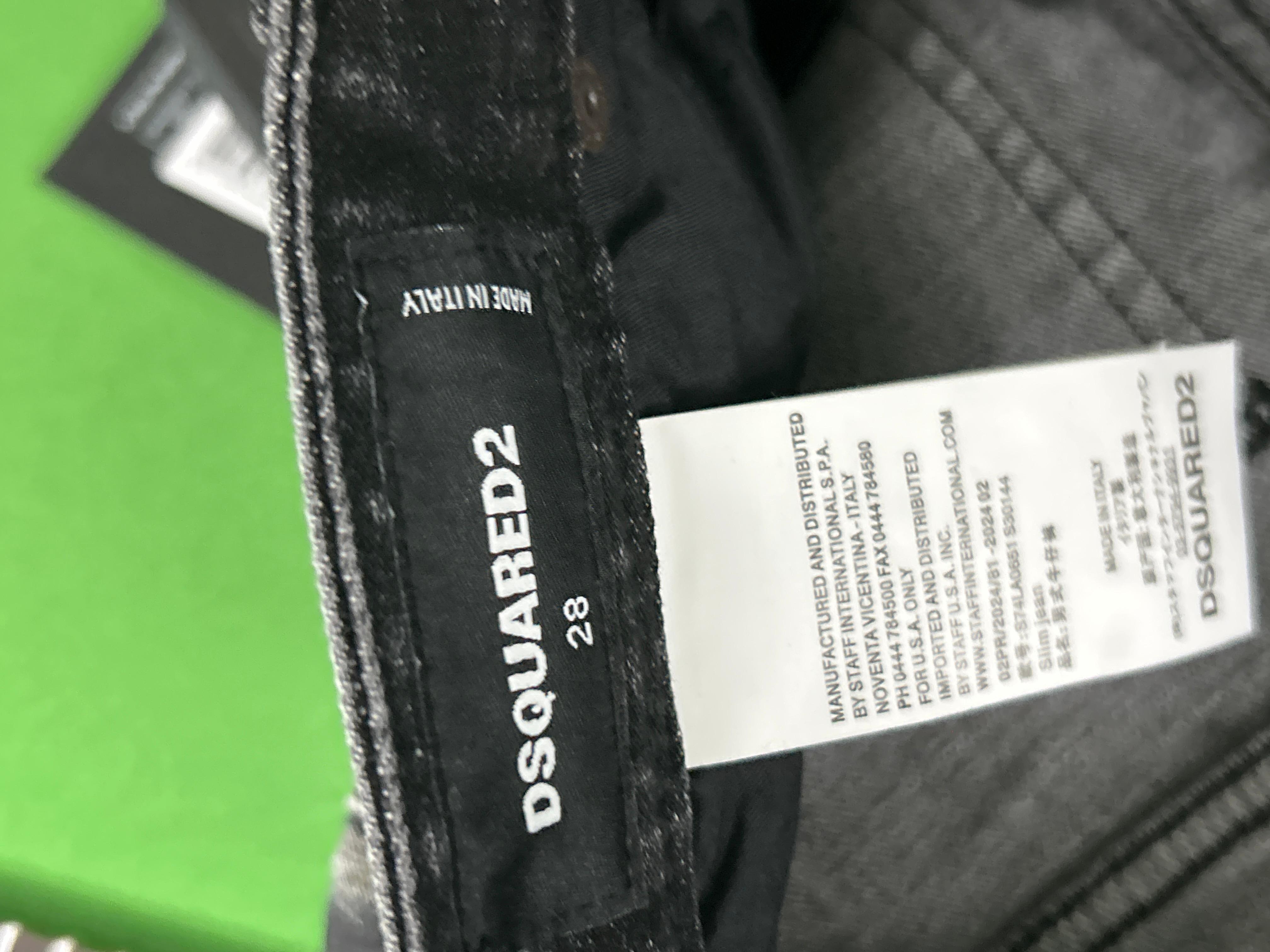 Foto QC 4 de Philipp Plein Jeans Distressed Studded Biker Slim Grey
