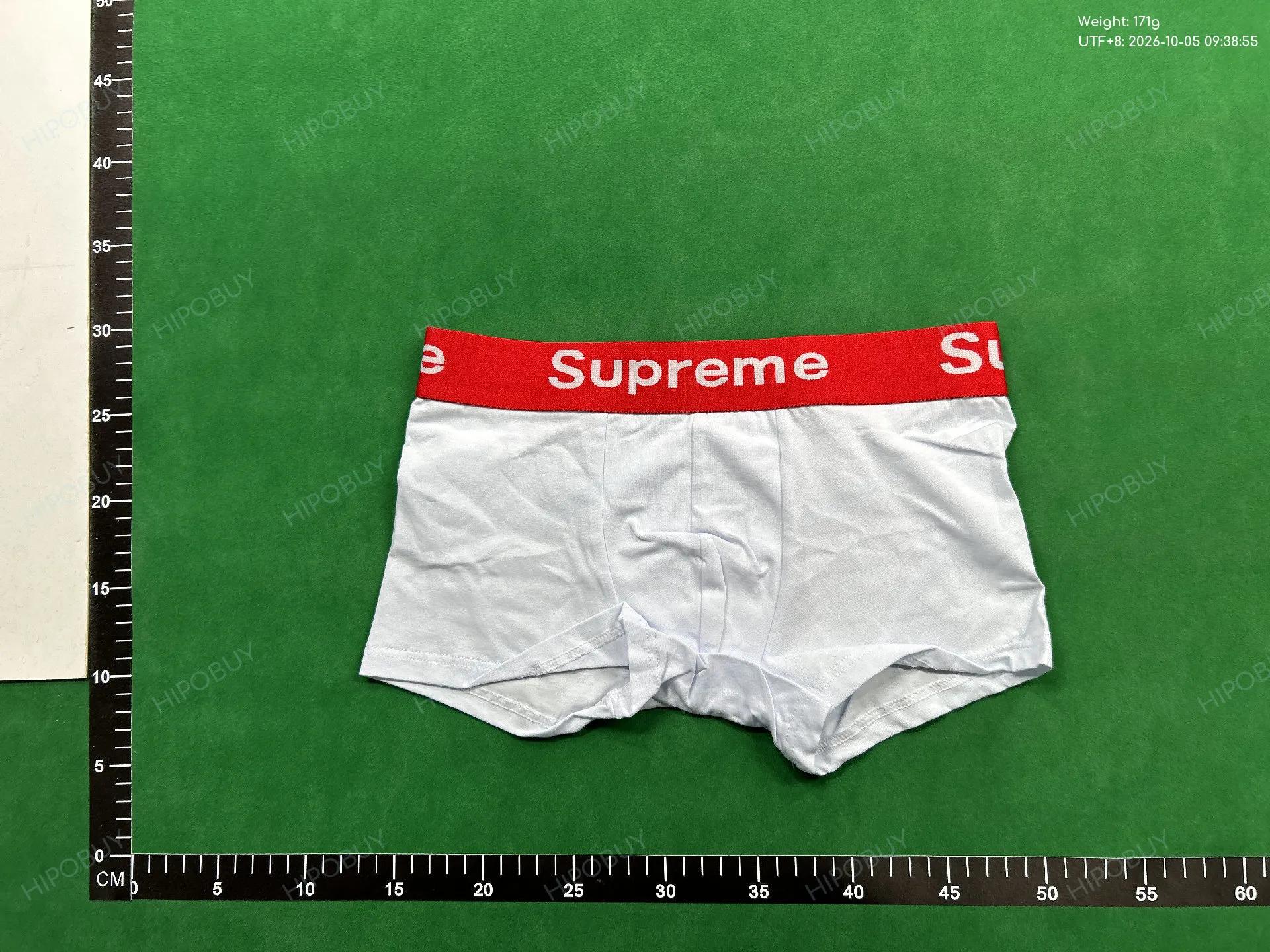 Foto QC 5 de Supreme Underwear Cotton Boxer Briefs Red