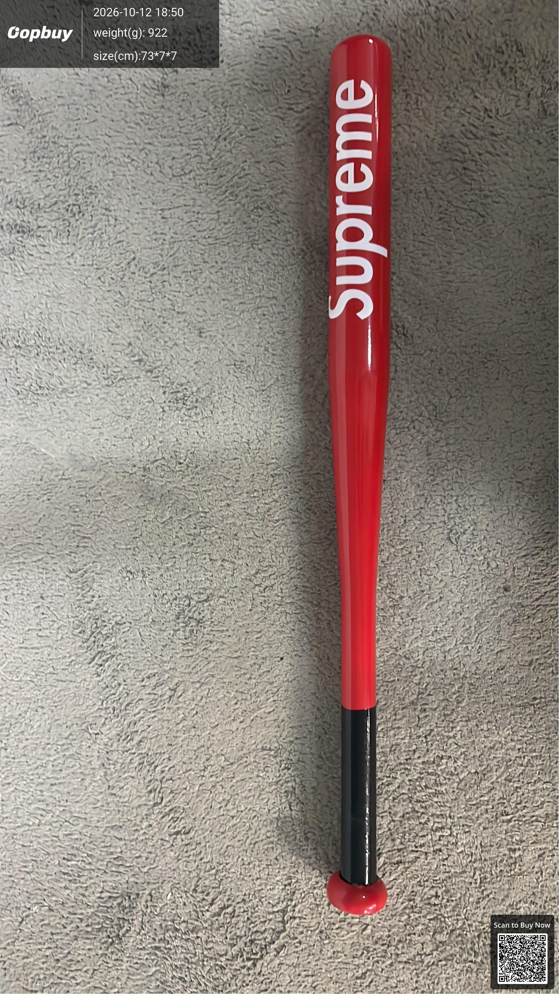 Foto QC 3 de Supreme Logo 30 Inch Diamond Black Alloy Steel Baseball Bat