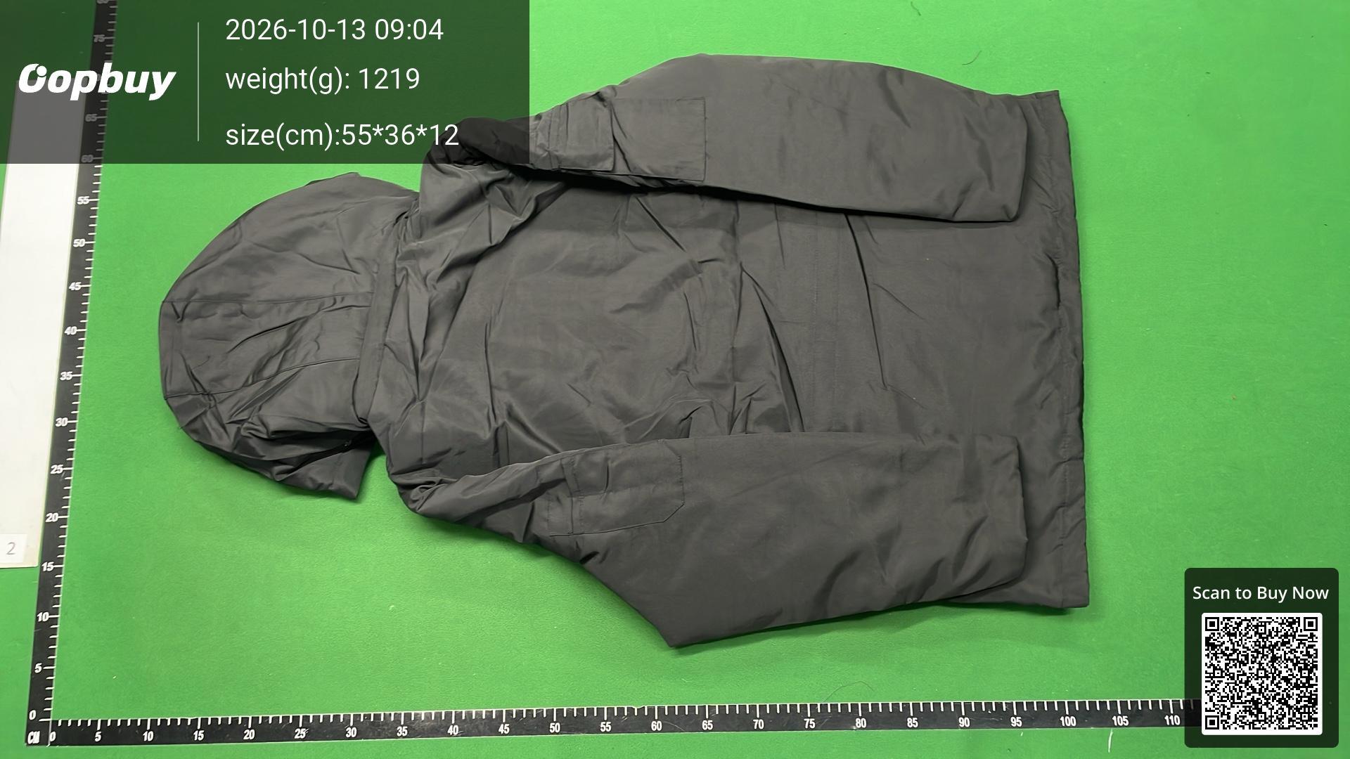 Foto QC 7 de Unbranded Down Jacket Fur Trim Hooded Mid-Length Black