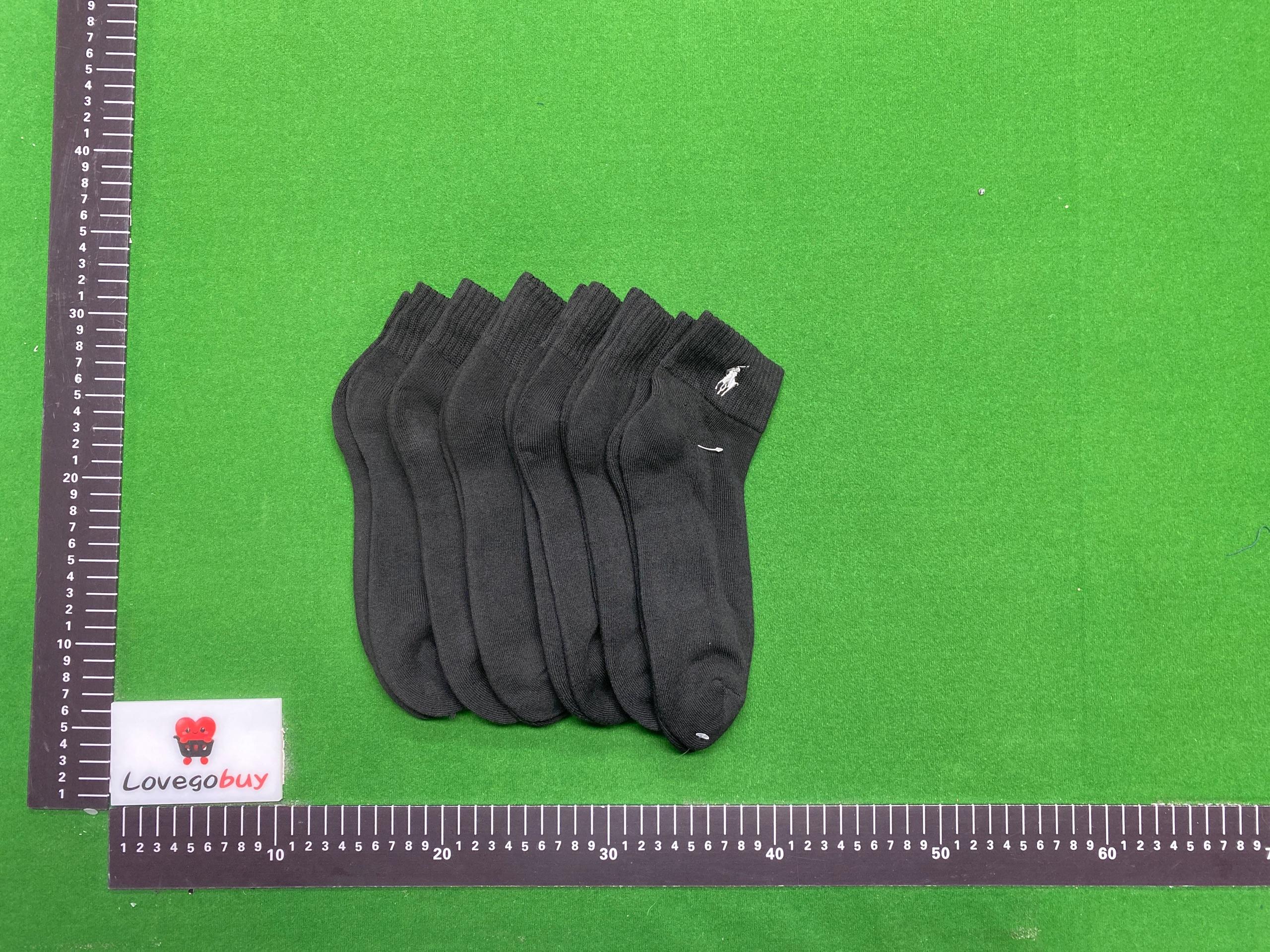 Foto QC 4 de Polo Ralph Lauren Technical Sport Crew Socks 6-Pack Black White
