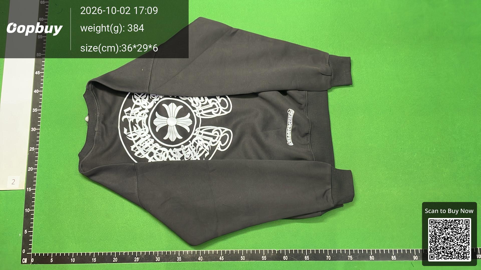 Foto QC 3 de Chrome Hearts Crewneck Sweater Floral Horseshoe White