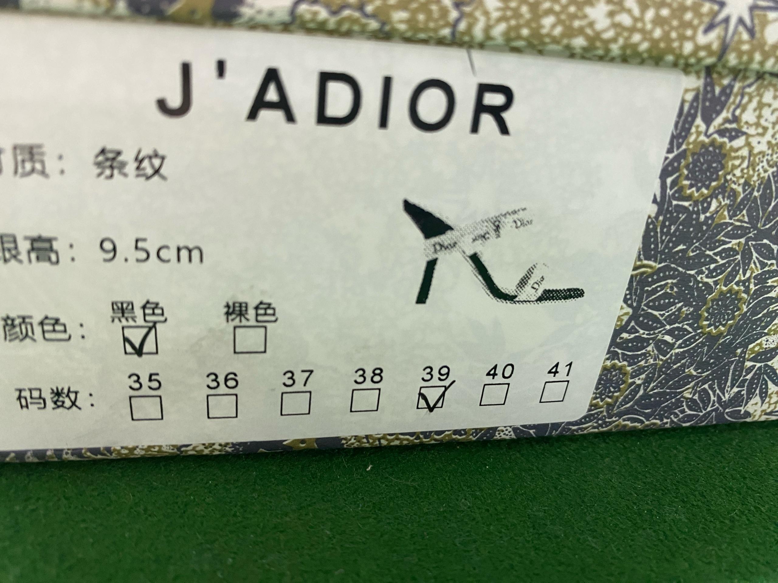 Foto QC 2 de Dior J'Adior Heeled Sandals Logo Ribbon Bow Black White