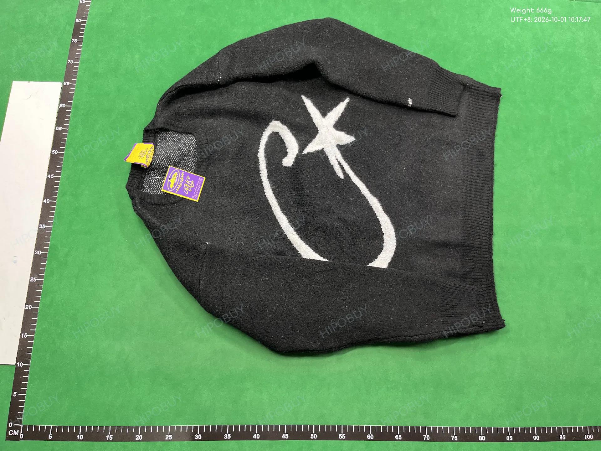 Foto QC 2 de Corteiz C Star Crewneck Sweater Mohair Knit Black