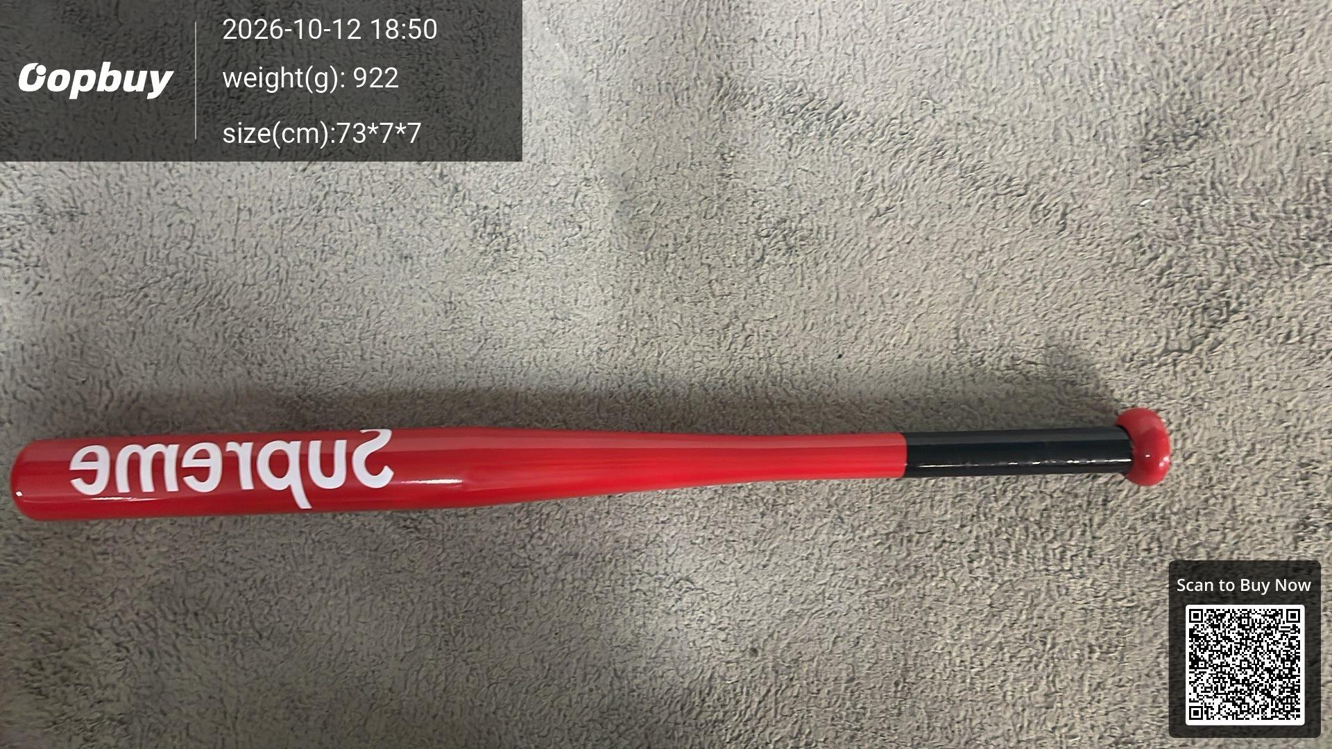 Foto QC 2 de Supreme Logo 30 Inch Diamond Black Alloy Steel Baseball Bat