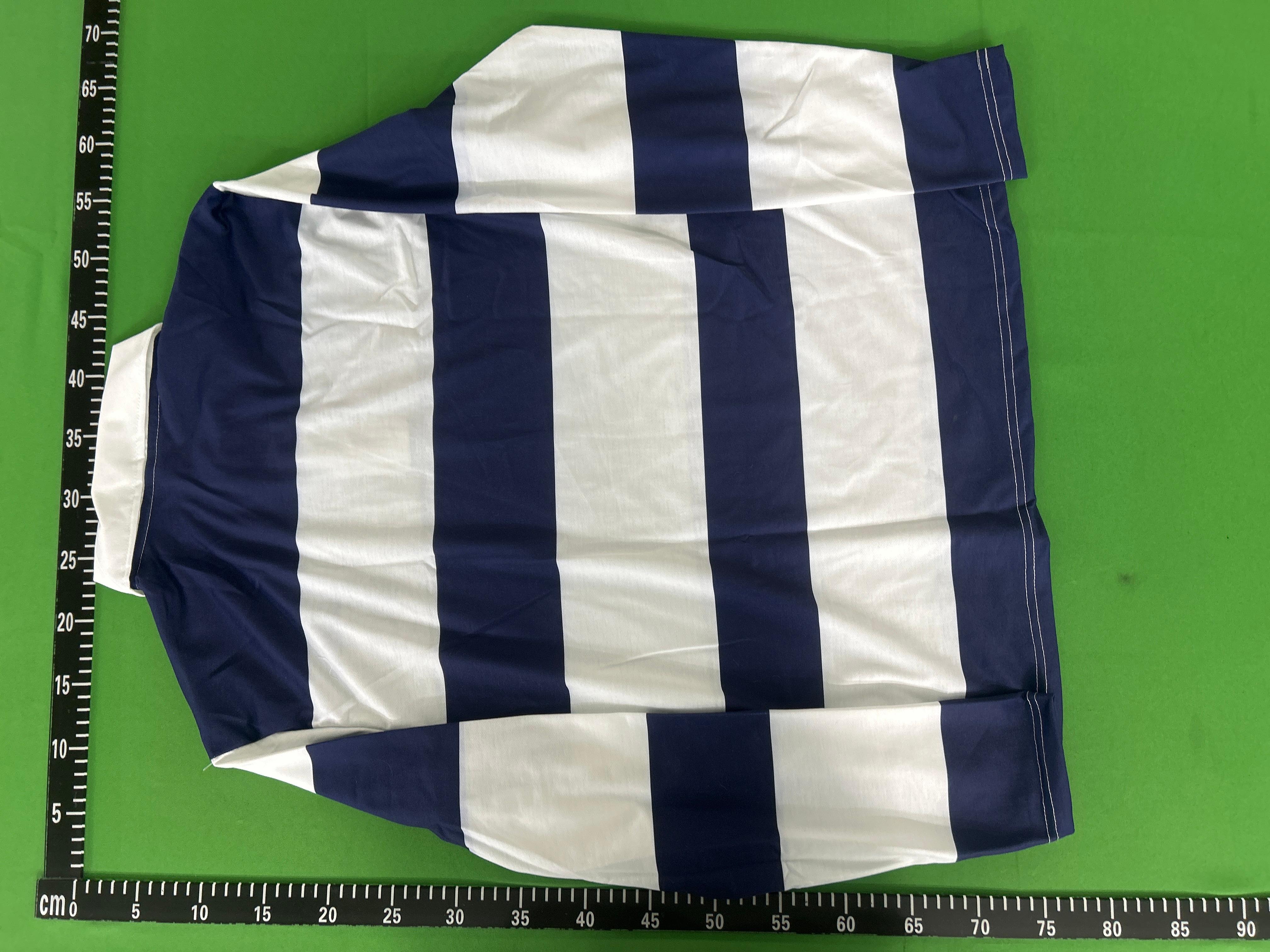 Foto QC 8 de Other Shirt Y2K 3D Print Striped NY Graphic Blue White