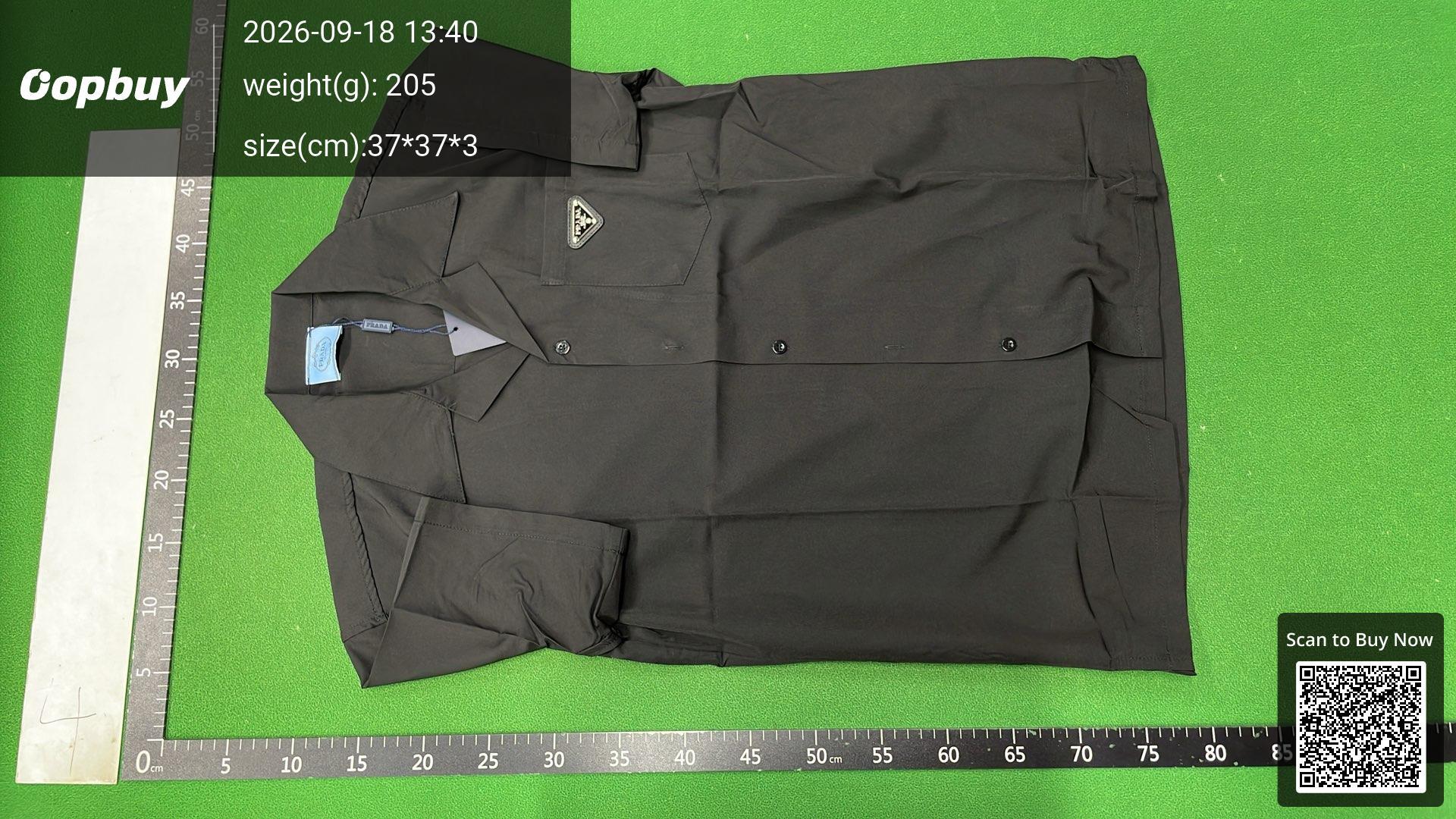 Foto QC 2 de Prada Shirt Triangle Logo Black