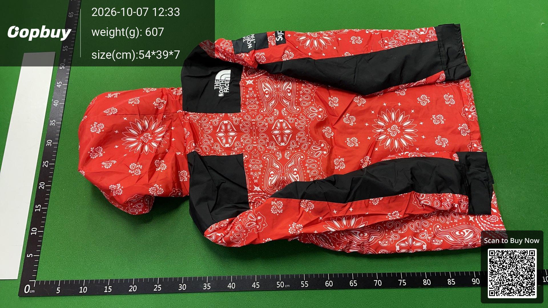 Foto QC 7 de The North Face Supreme Mountain Light Jacket Power Orange
