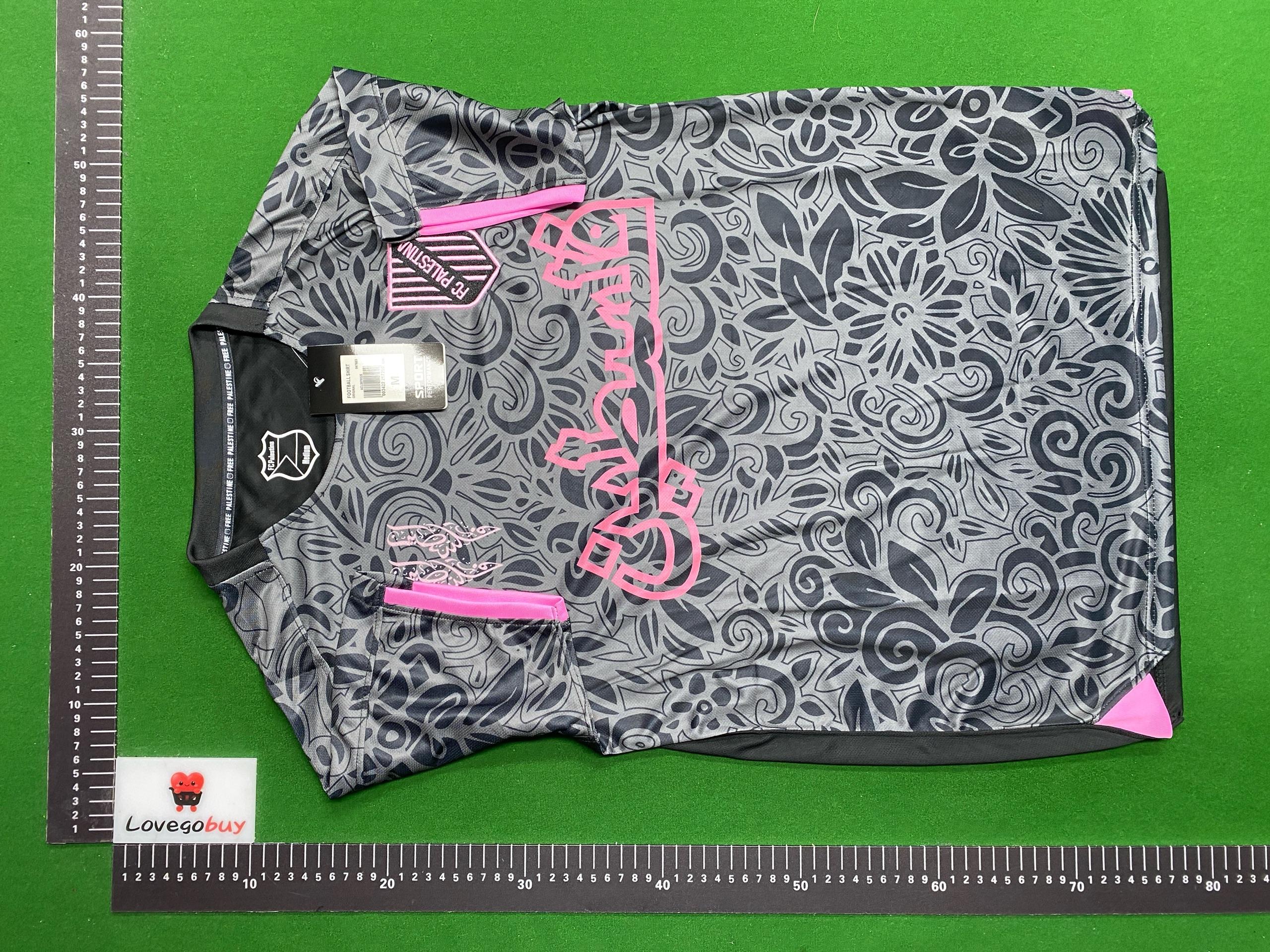 Foto QC 7 de FC Palestina 2024/25 Pink and Black Split Floral Jersey Pink Black