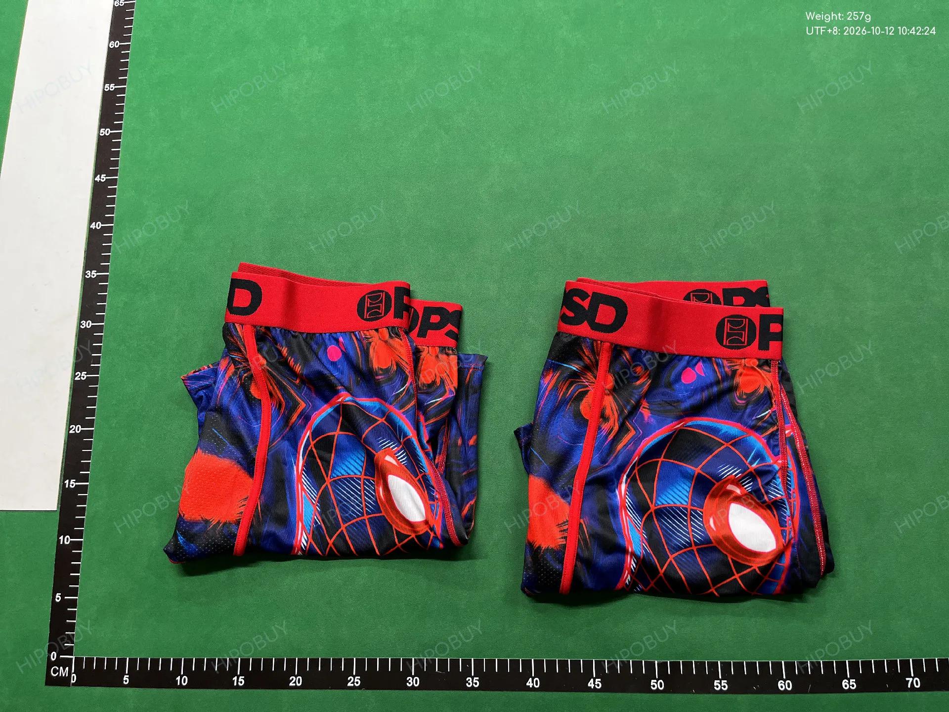 Foto QC 4 de Other Underwear Butterfly Print Boxer Briefs Red Black