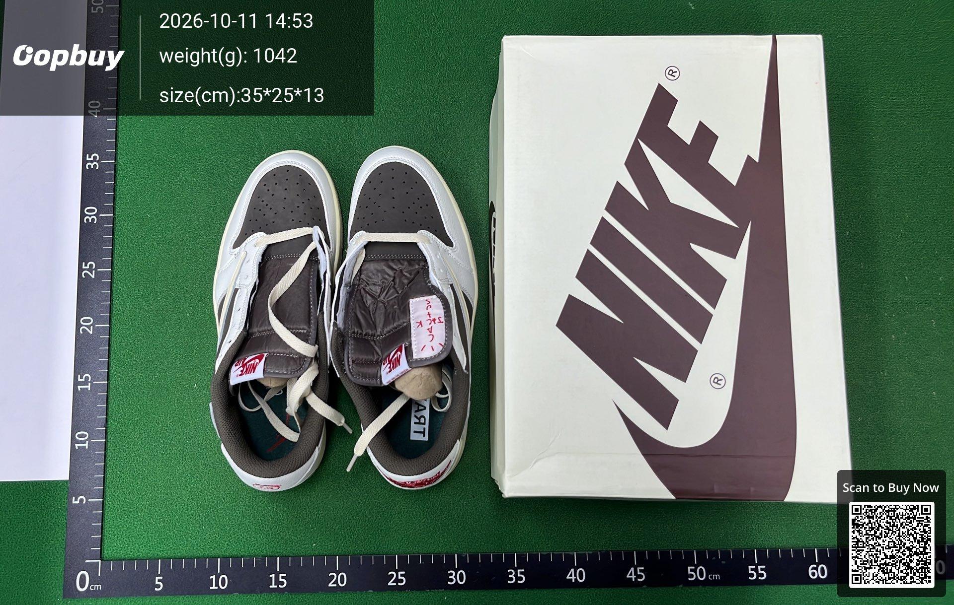 Foto QC 7 de Jordan 1 Retro Low OG SP Travis Scott Black Phantom DM7866-001