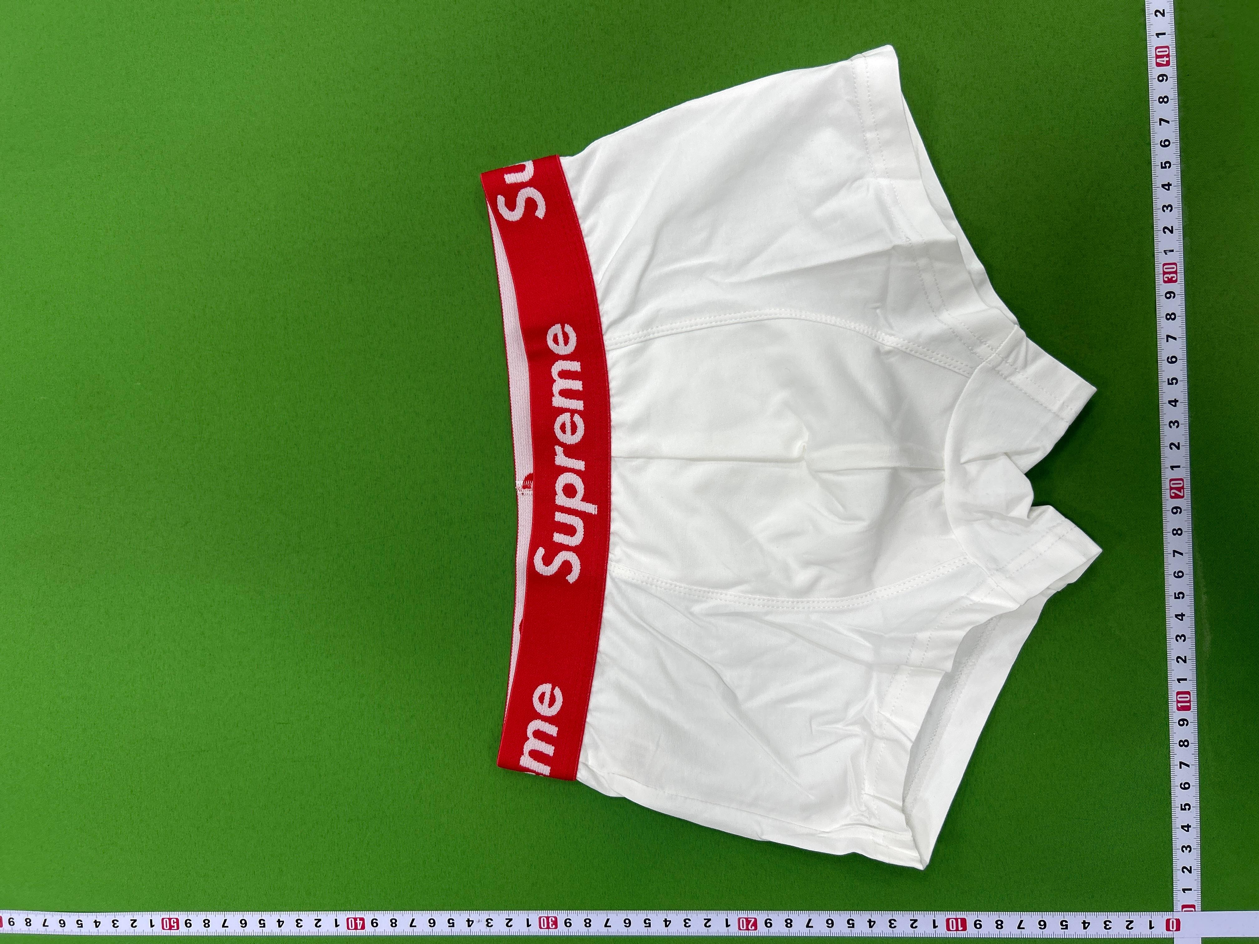 Foto QC 6 de Supreme Underwear Cotton Boxer Brief White