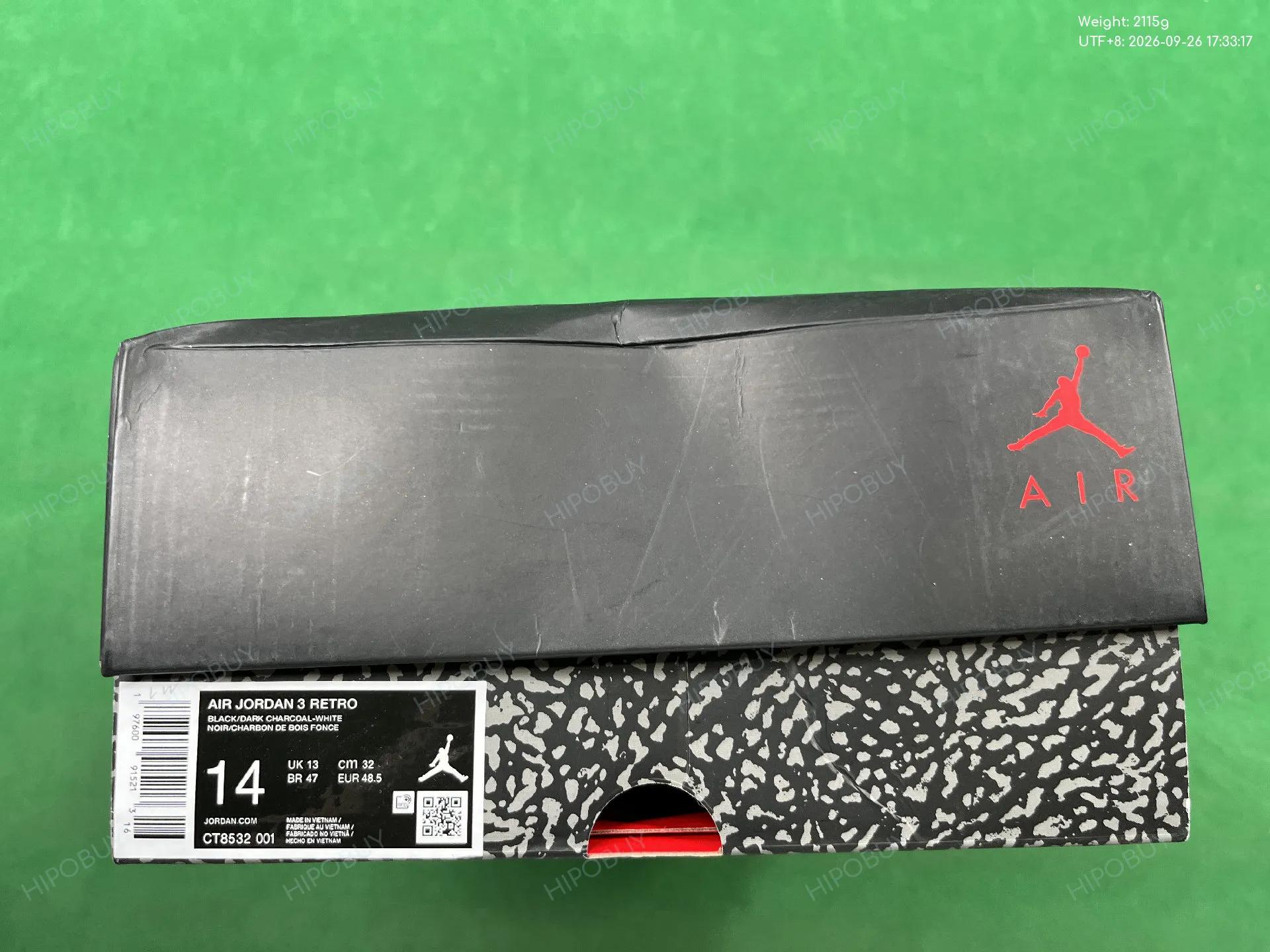 Foto QC 7 de Jordan 3 Retro White Cement Reimagined DN3707-100