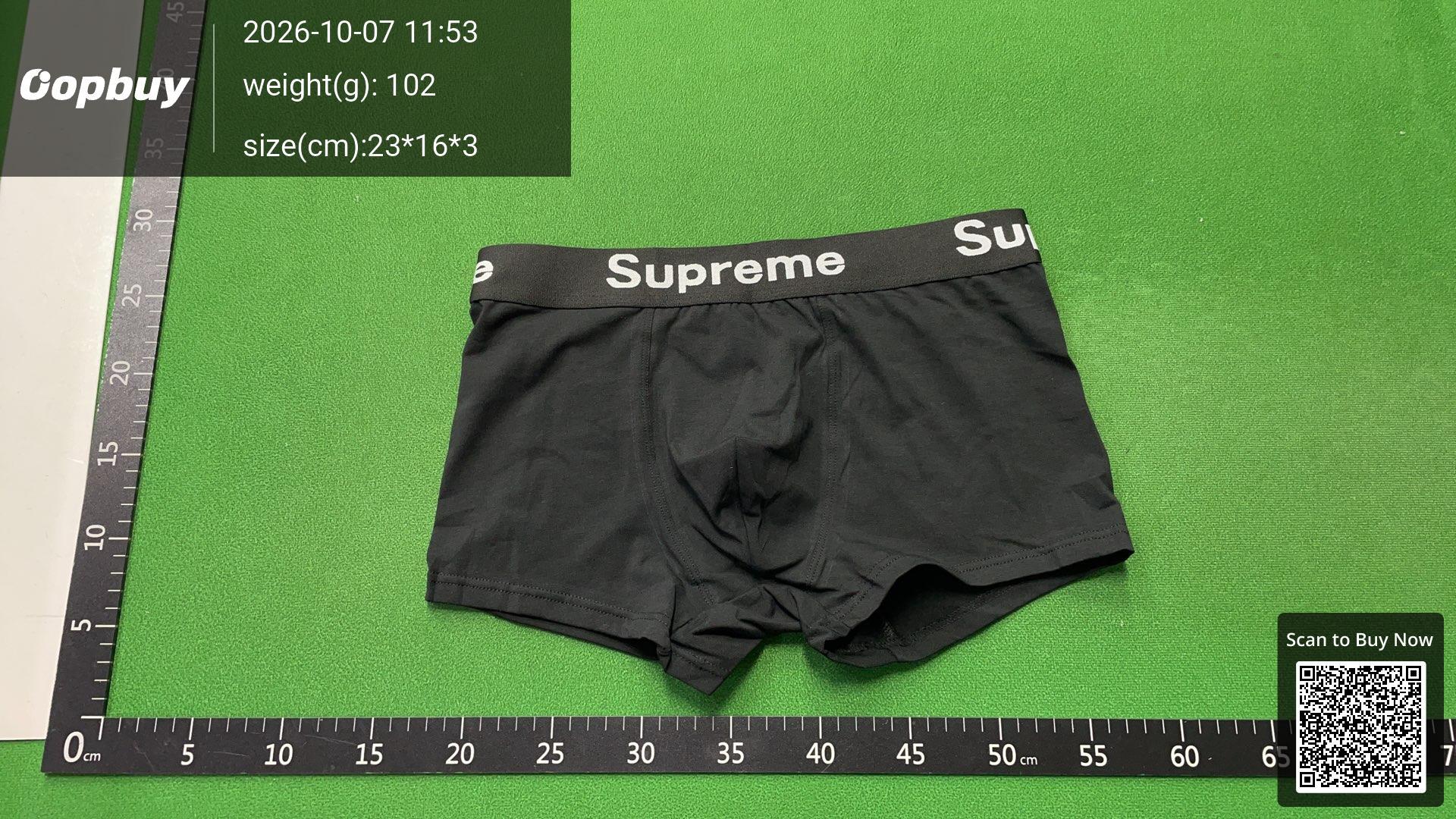 Foto QC 8 de Supreme Underwear Cotton Boxer Brief Grey
