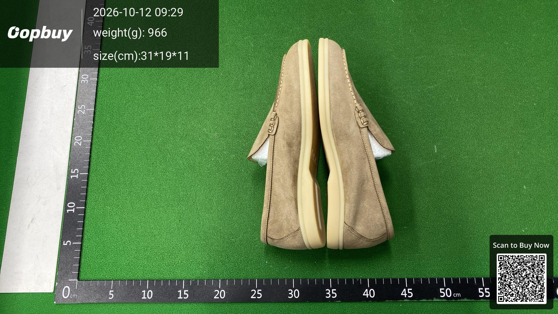 Foto QC 4 de Loro Piana Summer Walk Suede Slip-on Loafers