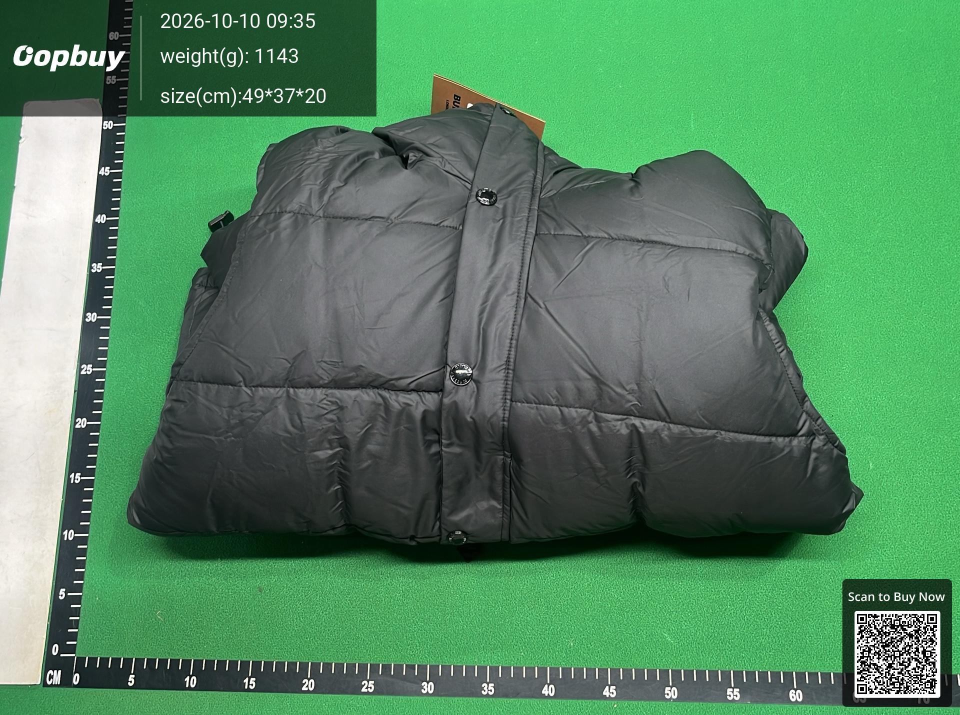 Foto QC 4 de Burberry London England Down Puffer Jacket Check Lining Black