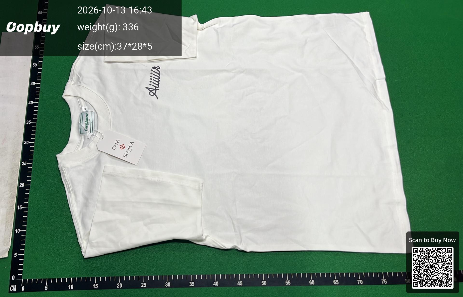 Foto QC 6 de Casablanca T-shirt Aiiiiiiiir Graphic White