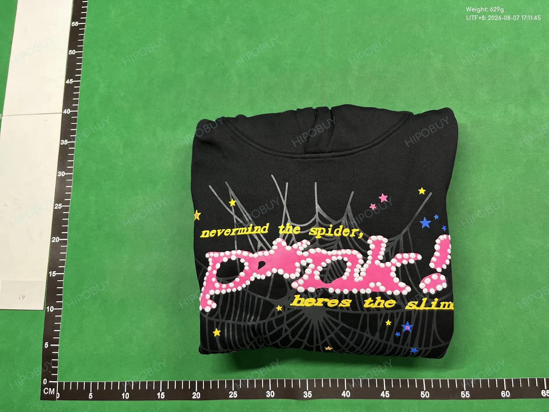 Foto QC 4 de Sp5der Angel Number T-shirt Brown