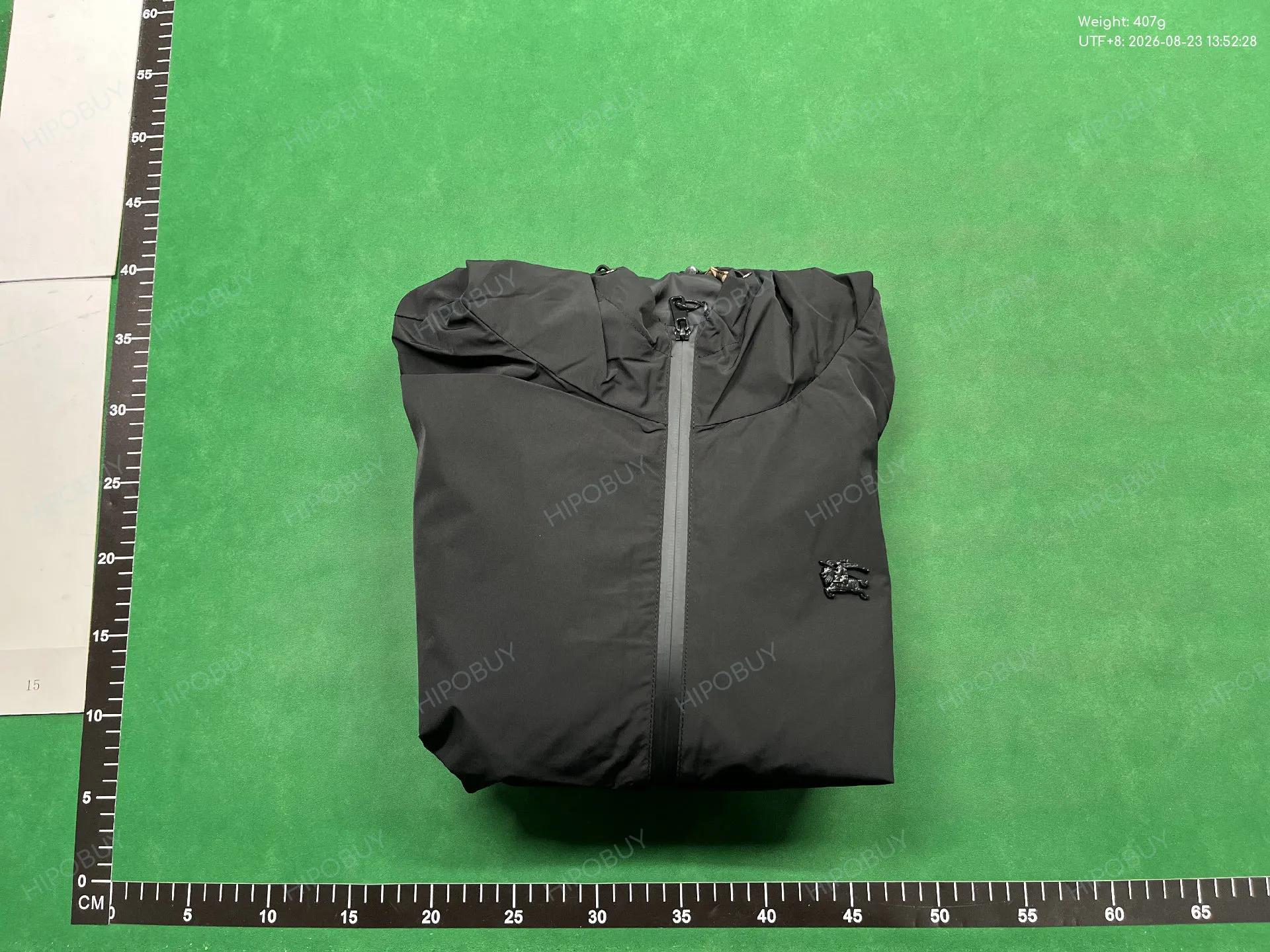 Foto QC 4 de Burberry Hooded Jacket Vintage Check Lining Black