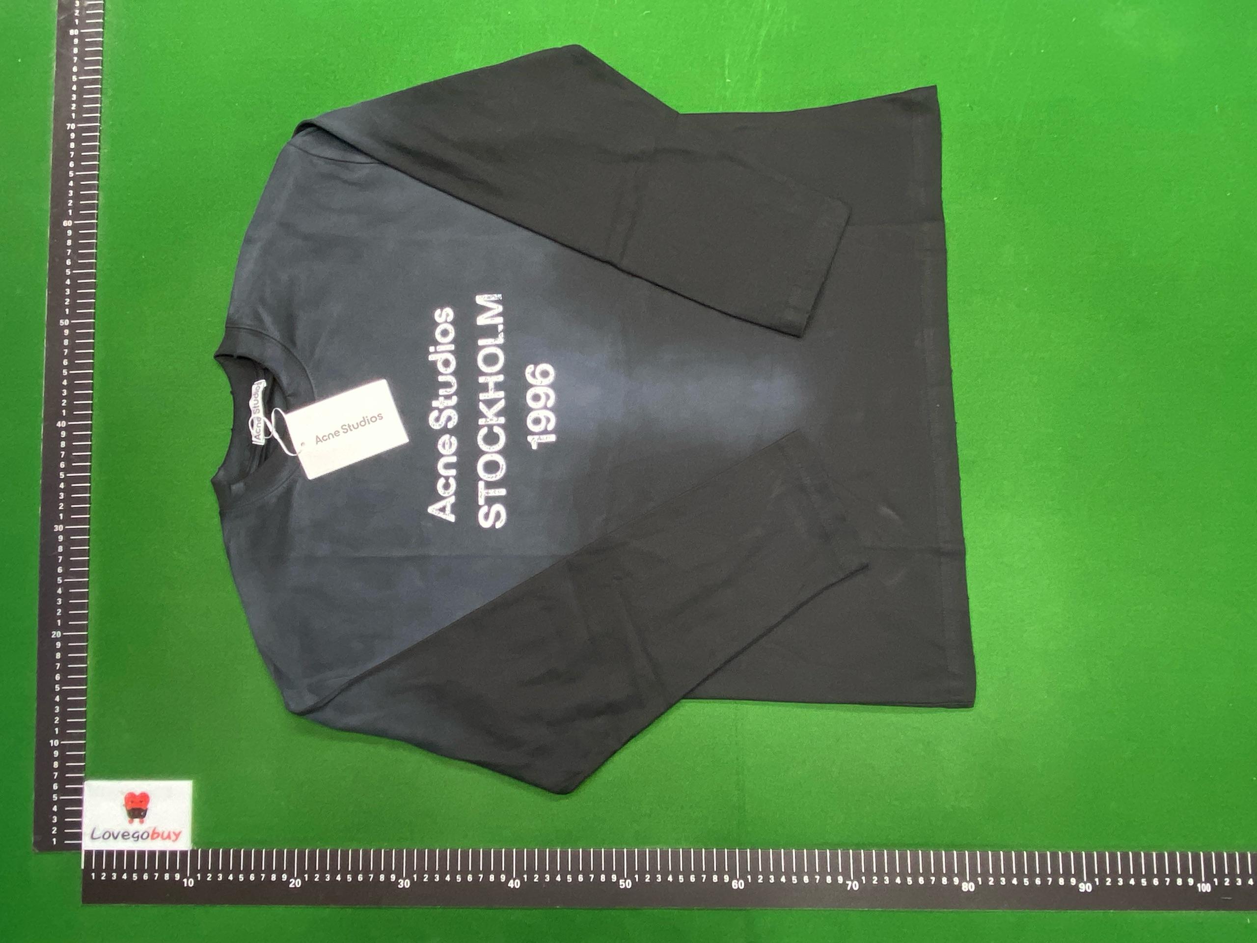 Foto QC 7 de Acne Studios T-shirt Stockholm 1996 Long-Sleeve Faded Black