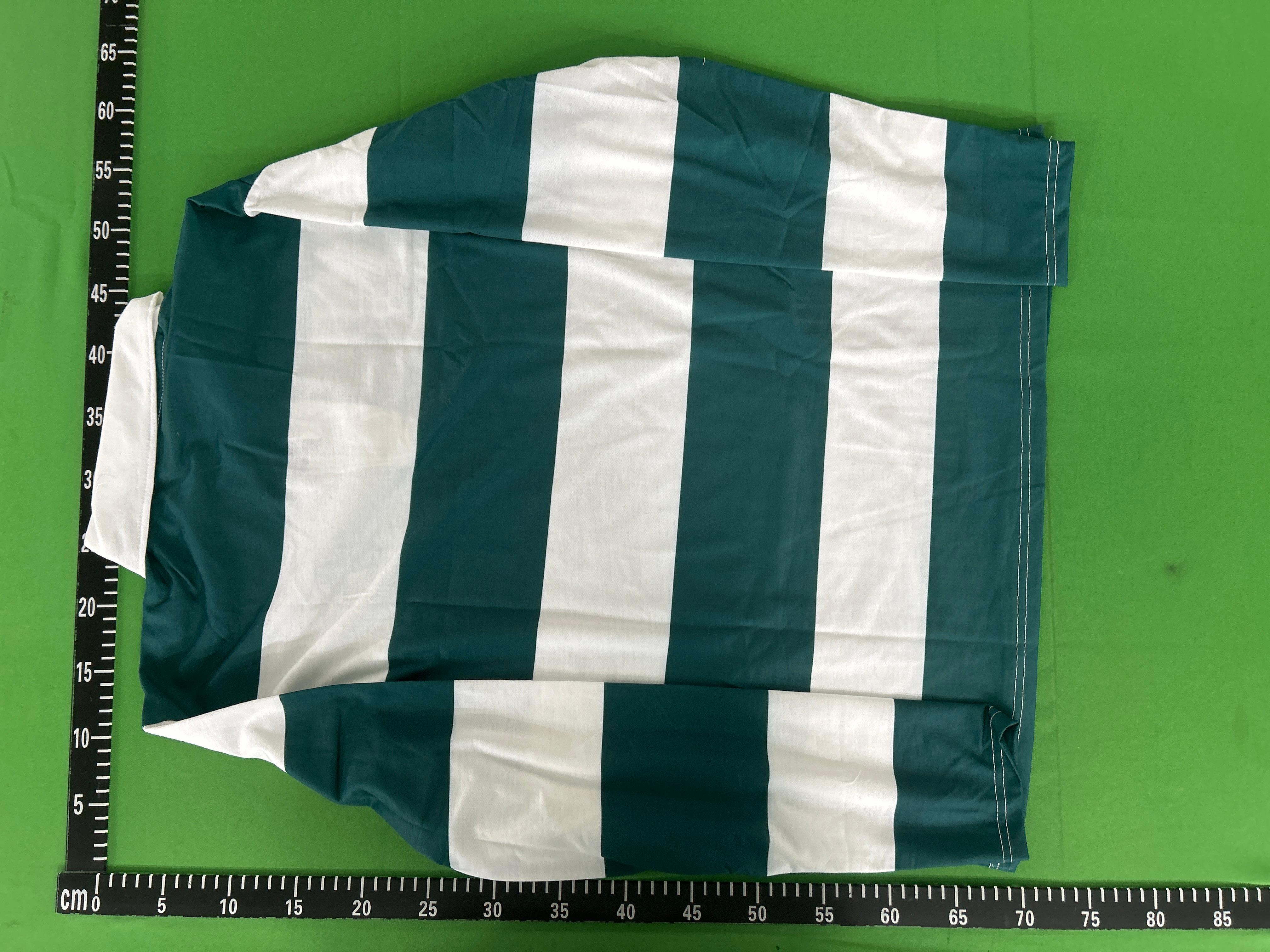 Foto QC 4 de Other Shirt Y2K 3D Print Striped NY Graphic Blue White