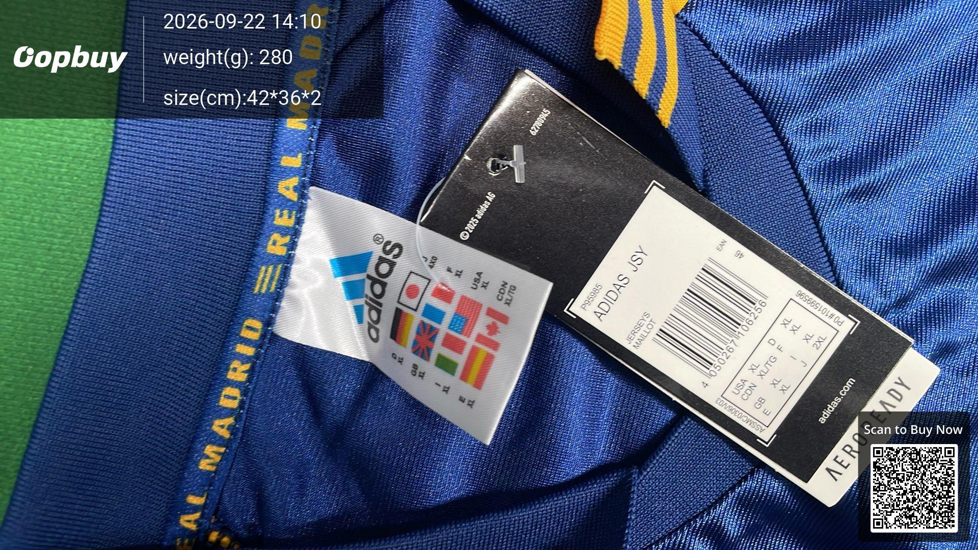 Foto QC 5 de adidas x Real Madrid 2024 US Pack Baseball Jersey White Legend Ink