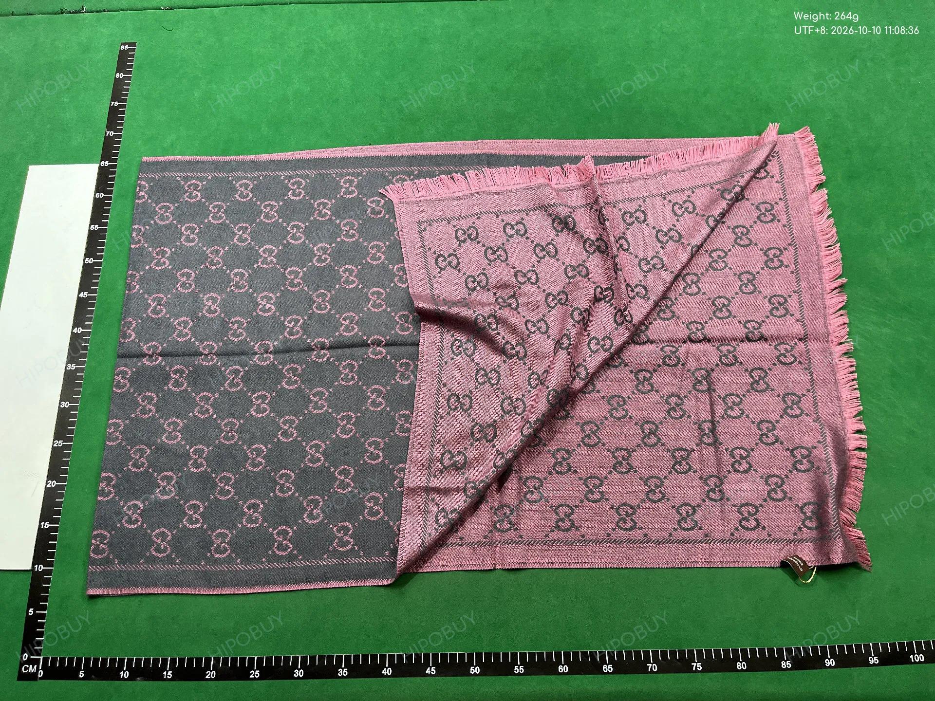 Foto QC 4 de Gucci GG Monogram Scarf Black/Grey
