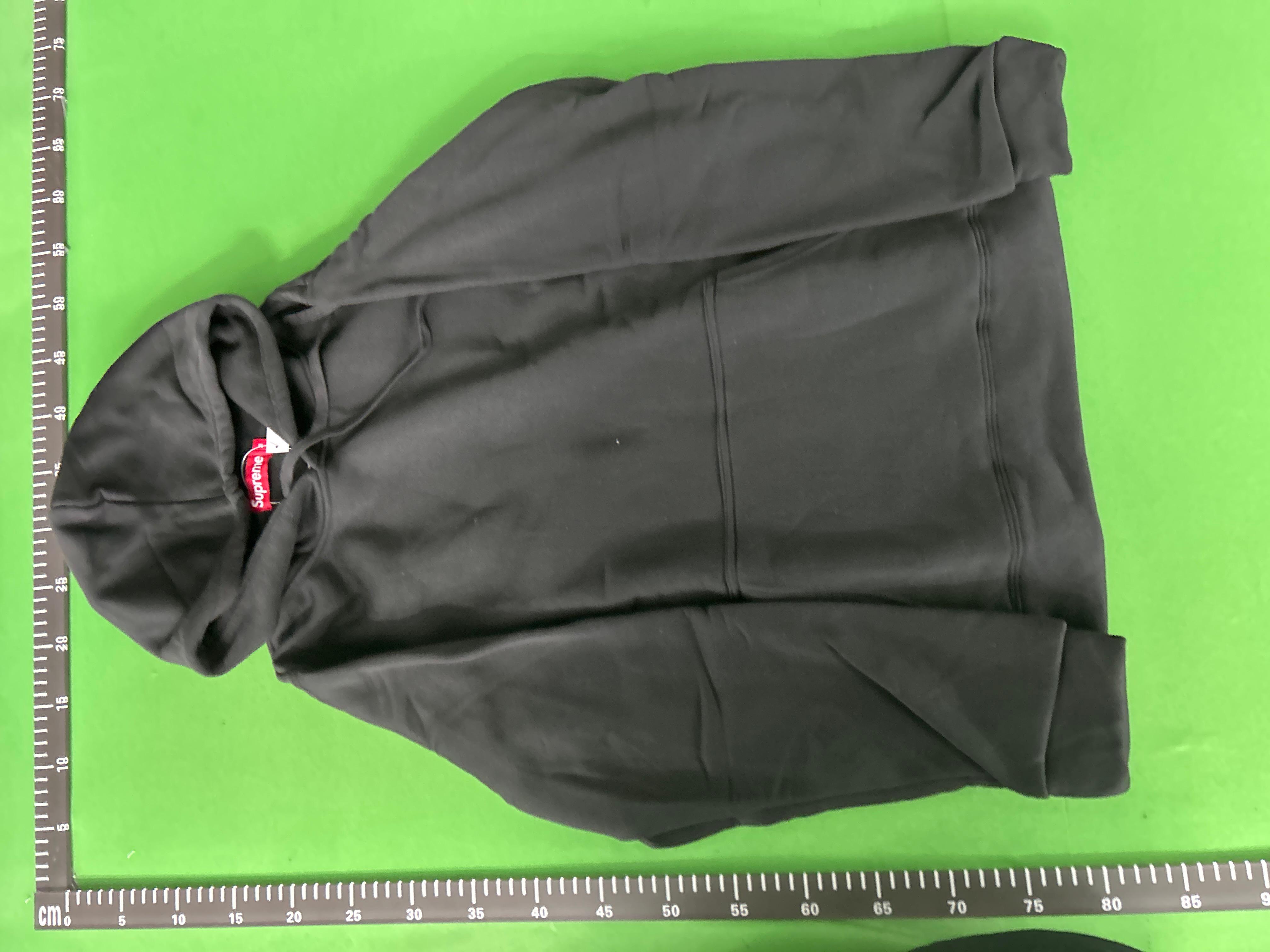 Foto QC 7 de Supreme Satin Applique Hooded Sweater Heather Grey