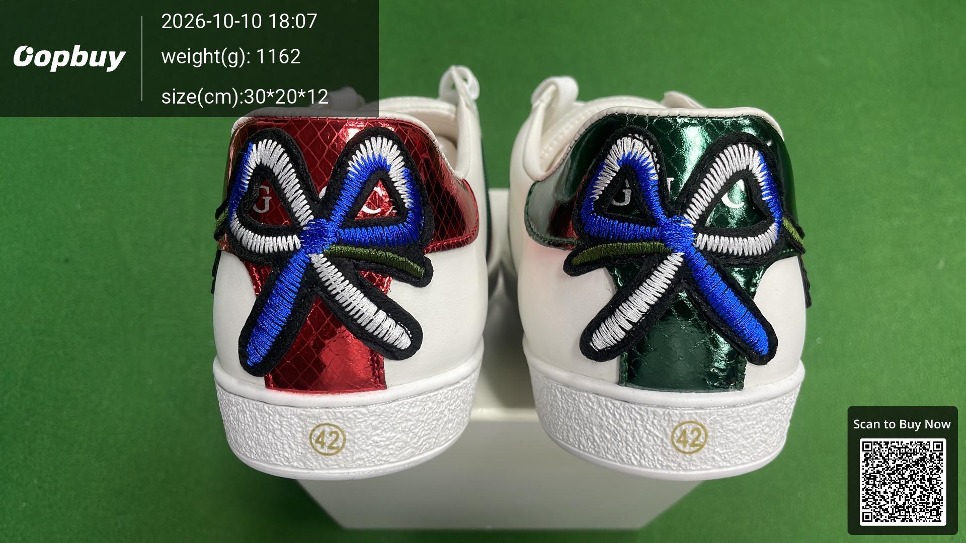 Foto QC 2 de Gucci Ace GG Supreme Canvas Blue and Red Web