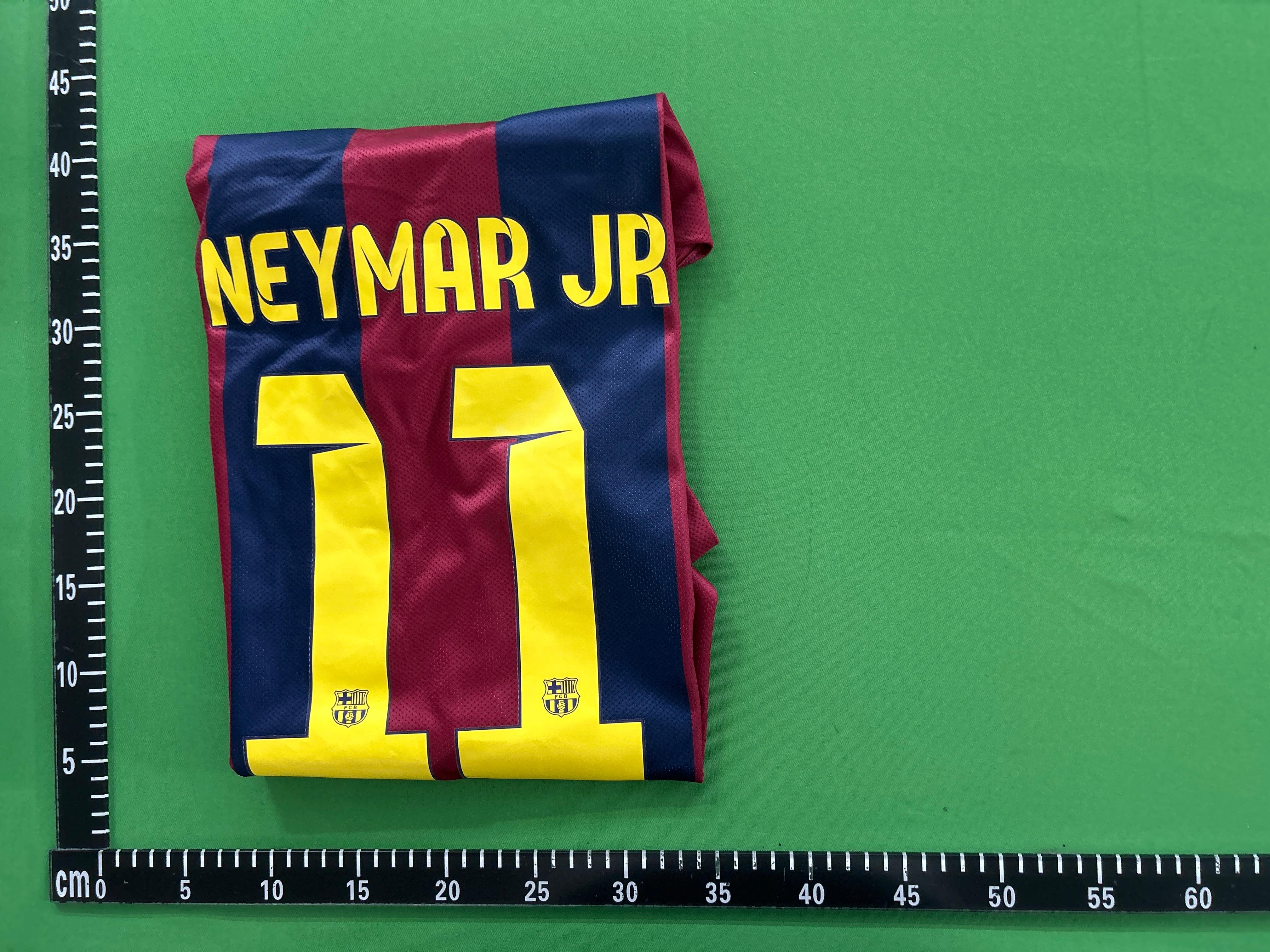 Foto QC 1 de Nike x FC Barcelona Retro 2014/15 Home Champions League Final Neymar Jr #11 Jersey Blue/Red