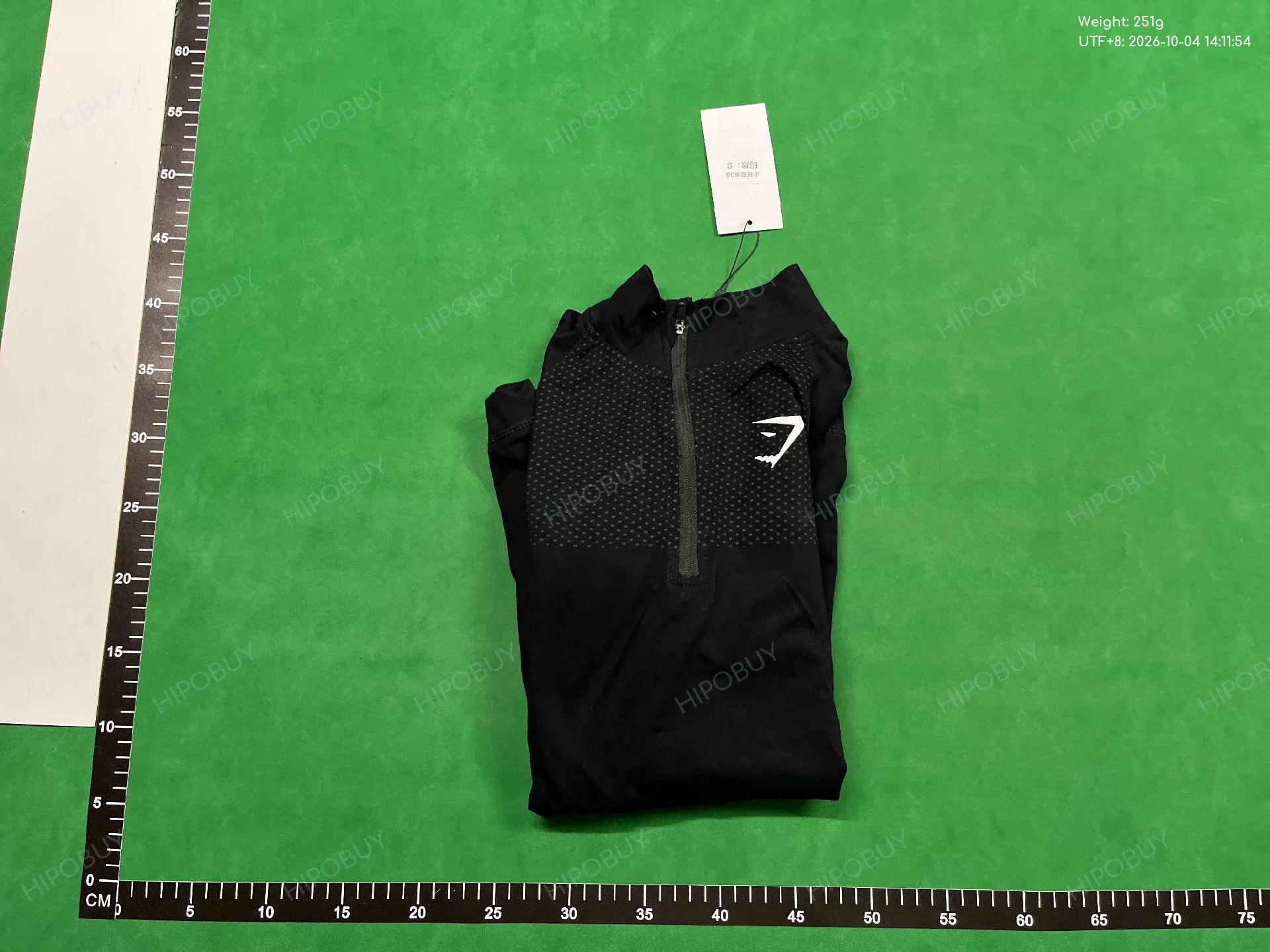 Foto QC 8 de Gymshark Hoodie Seamless 1/4 Zip Black Blue