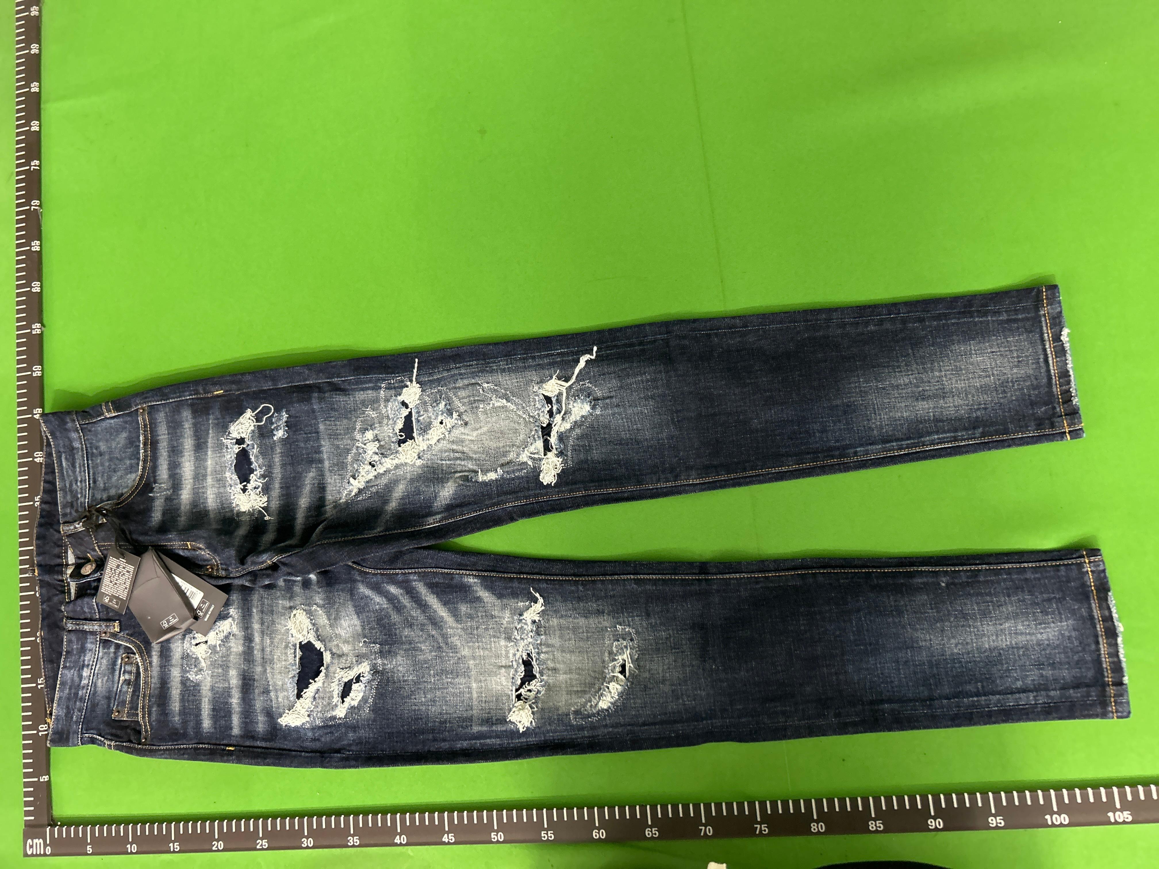 Foto QC 6 de Philipp Plein Jeans Distressed Studded Biker Slim Grey