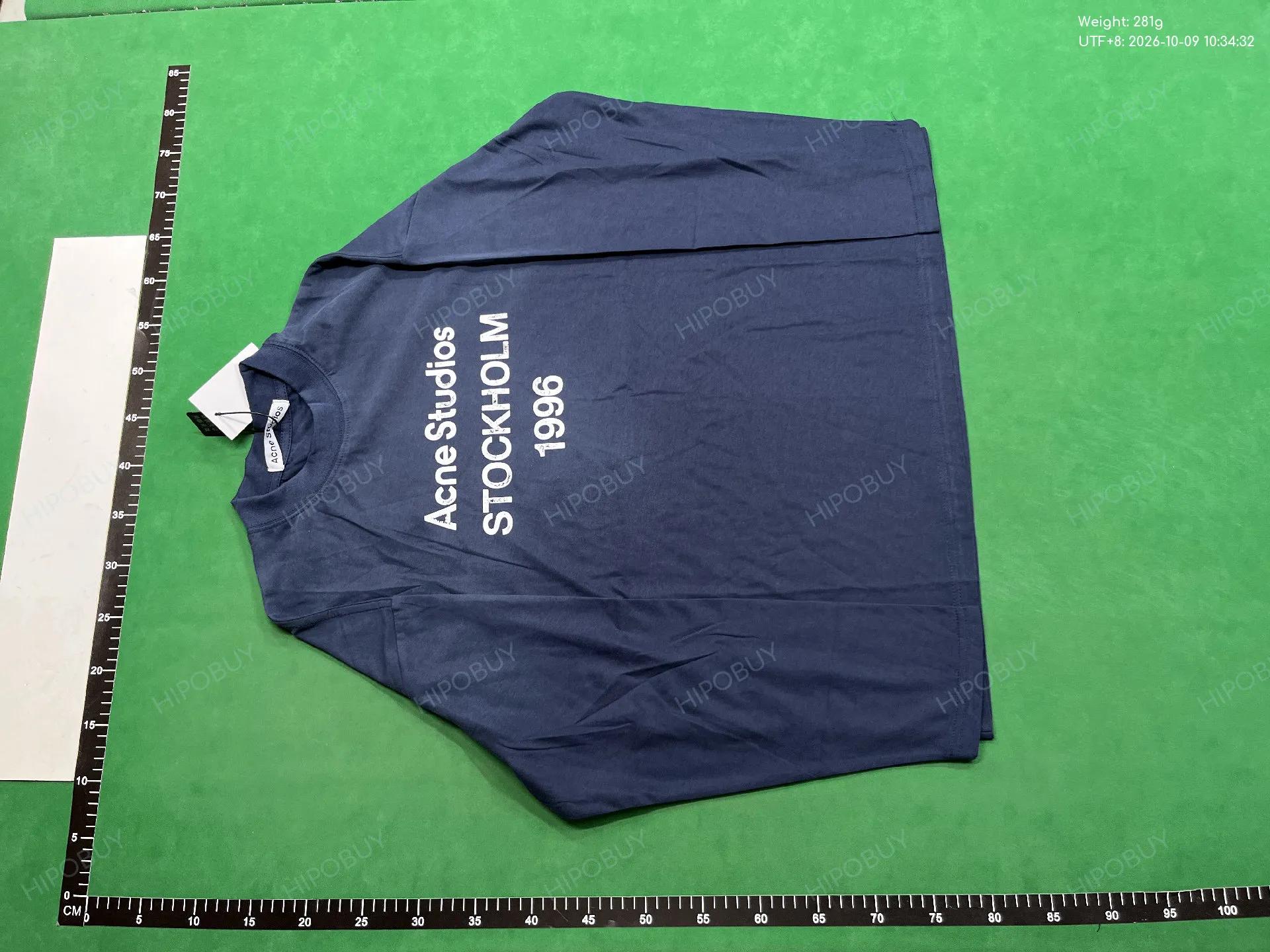 Foto QC 2 de Acne Studios T-shirt Sprayed 1996 Logo Long Sleeve Pink