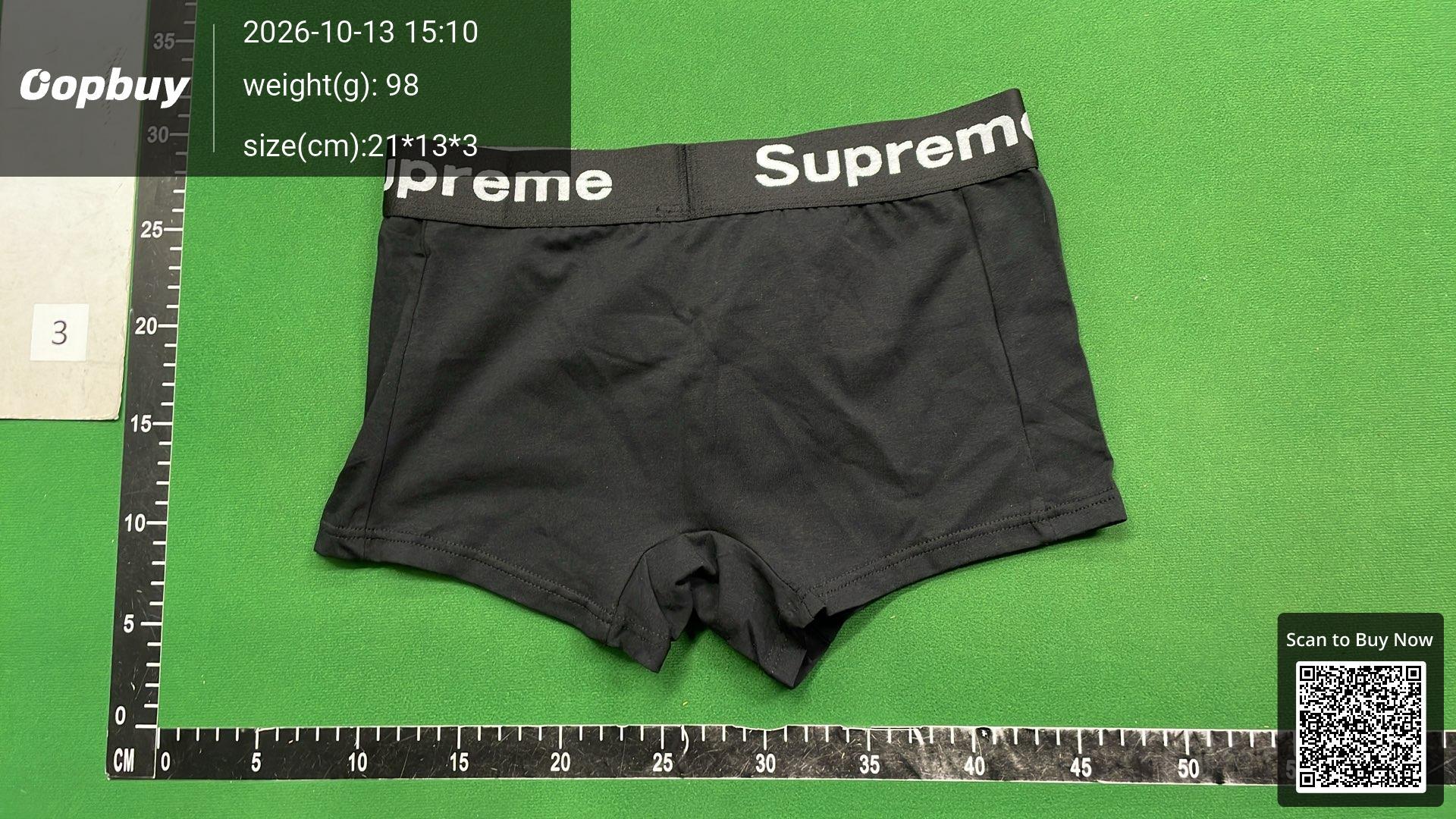 Foto QC 1 de Supreme Underwear Cotton Boxer Brief Grey
