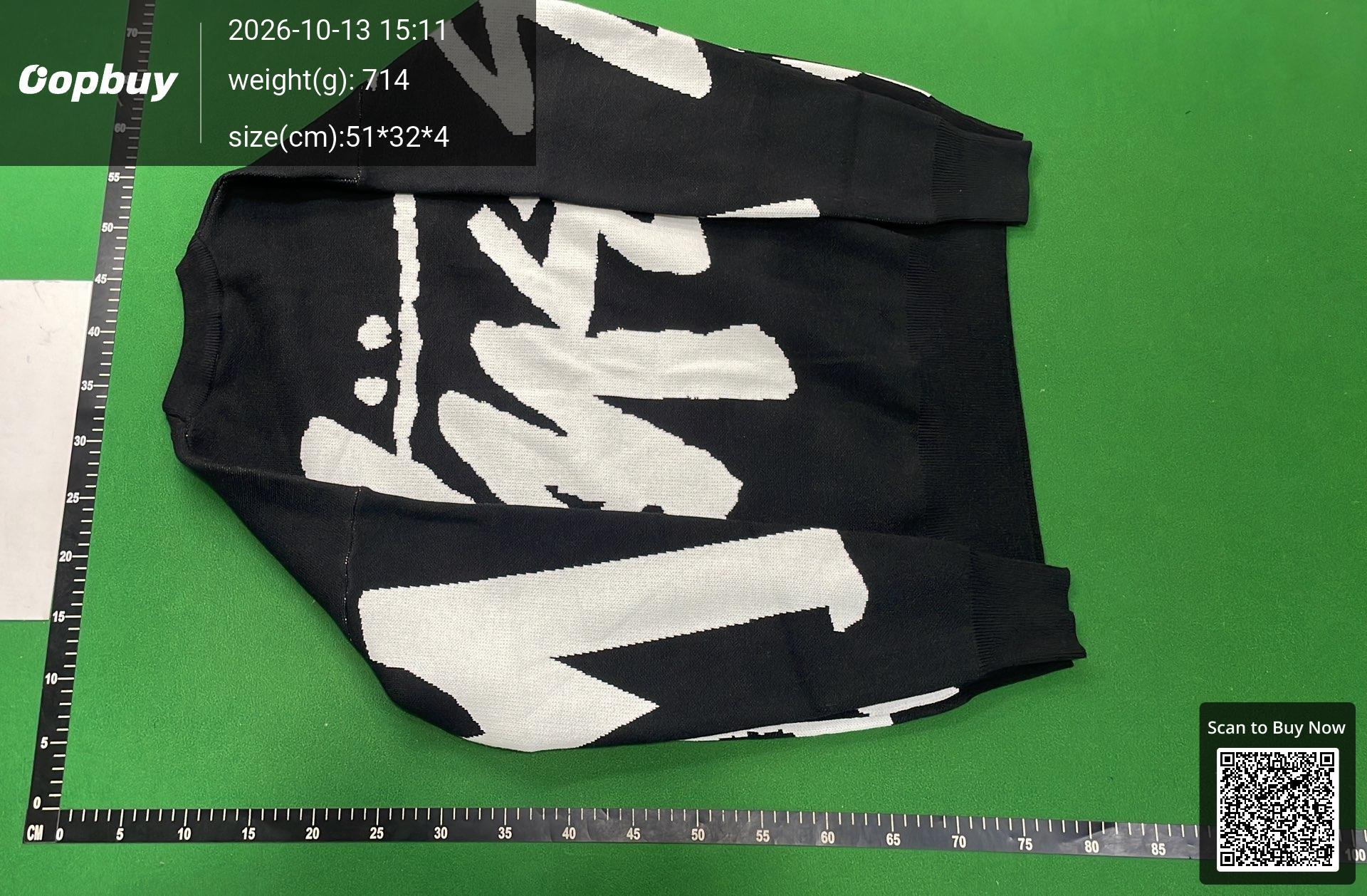 Foto QC 3 de Stussy Stock Logo Crewneck Sweater Black