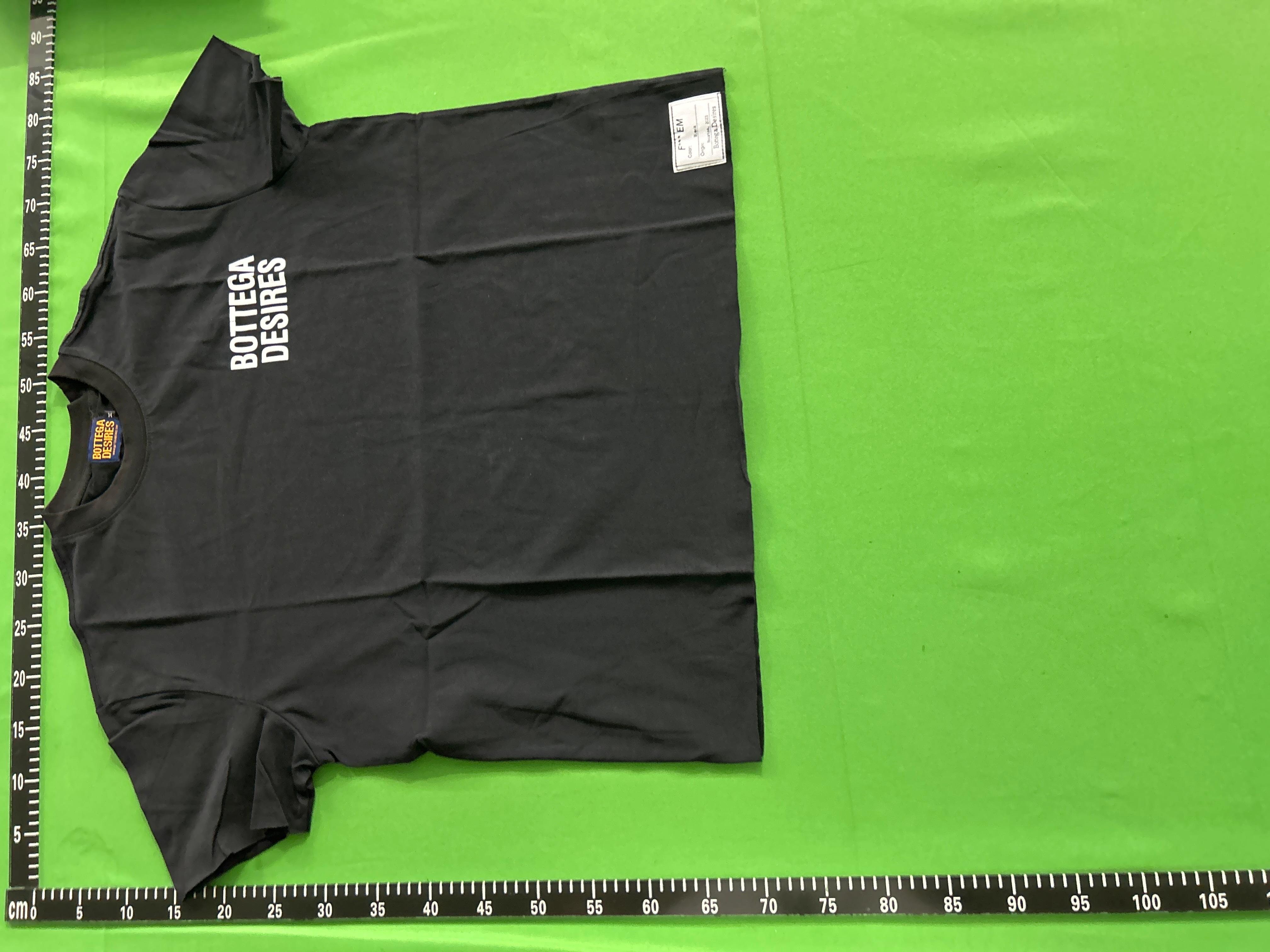 Foto QC 3 de Bottega Desires T-shirt Letter Print Blue
