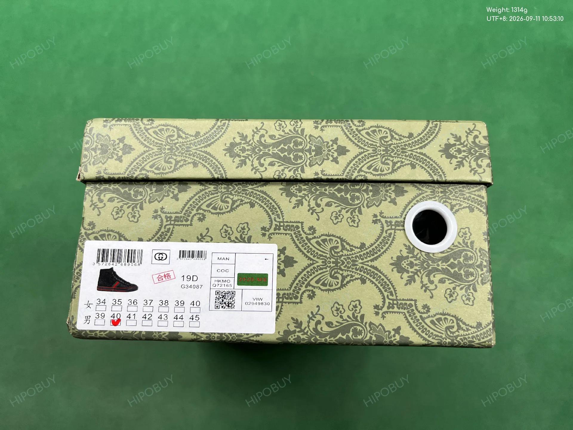 Foto QC 2 de Gucci Tennis 1977 High Top Blue GG Denim Monogram