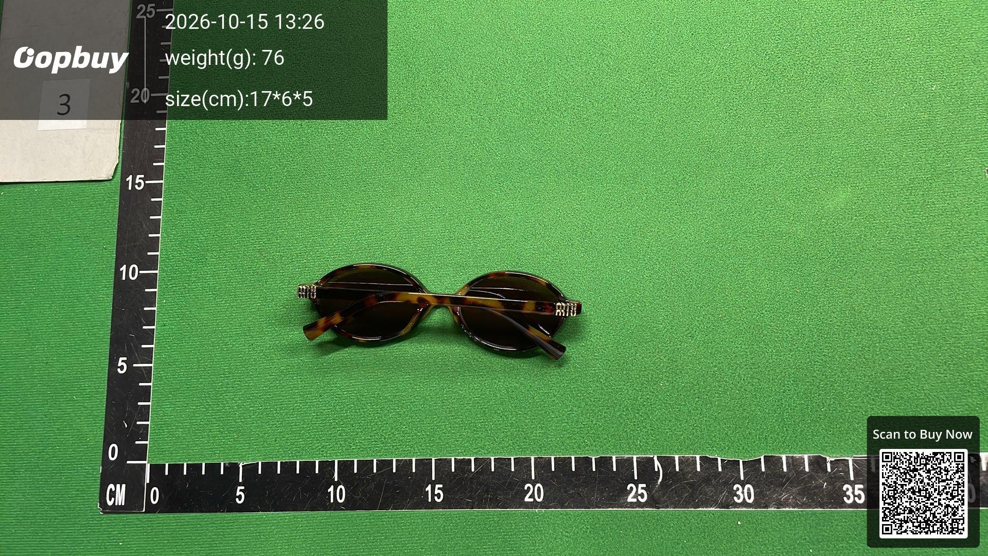 Foto QC 2 de Miu Miu Oval Acetate Sunglasses Tortoise Purple
