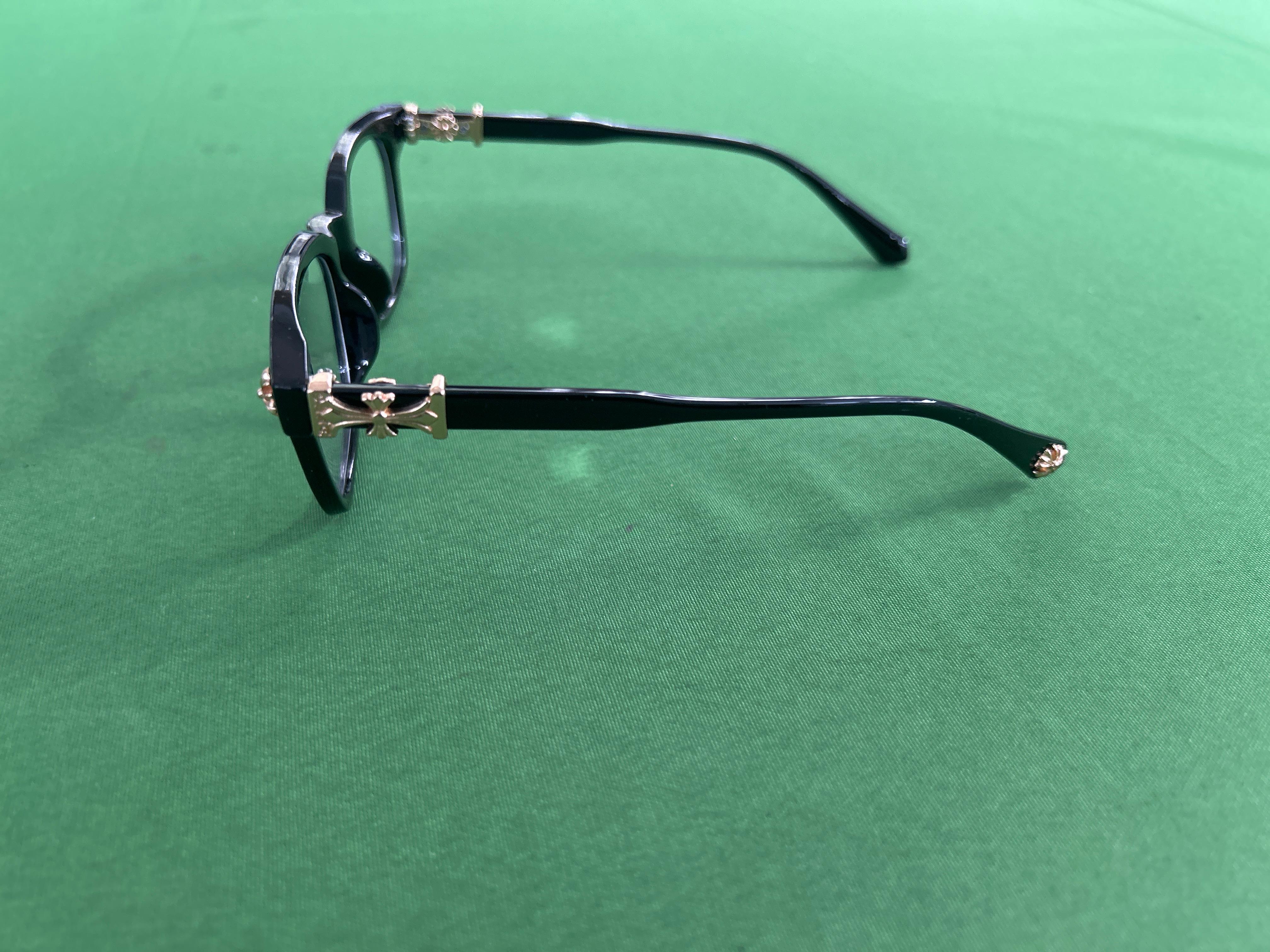 Foto QC 2 de Chrome Hearts Cox Ucker Square-Frame Acetate Sunglasses Black Black (COX-UCKER BK-SS)