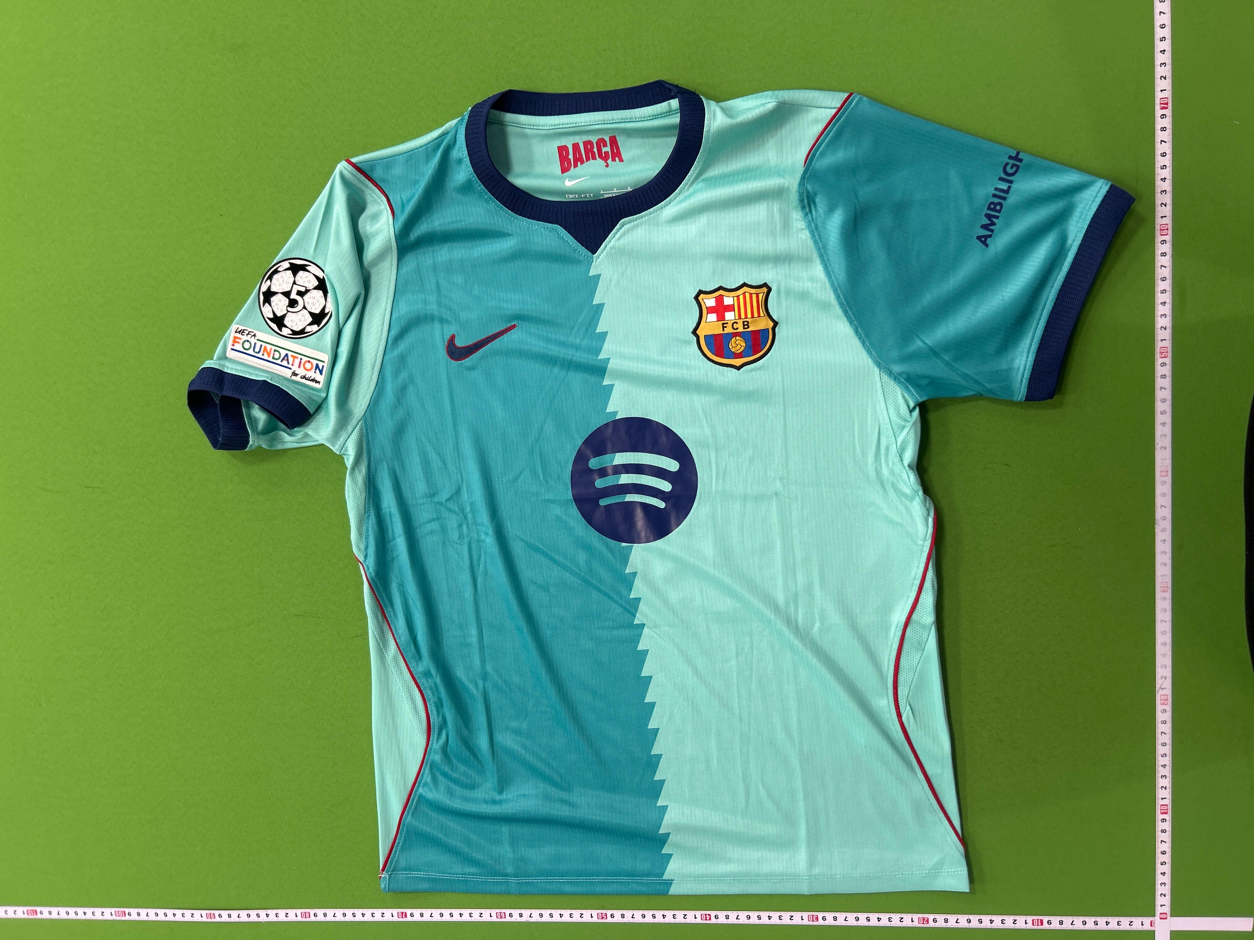 Foto QC 8 de Nike x FC Barcelona 2024/25 Away Lamine Yamal #10 Jersey Black Purple