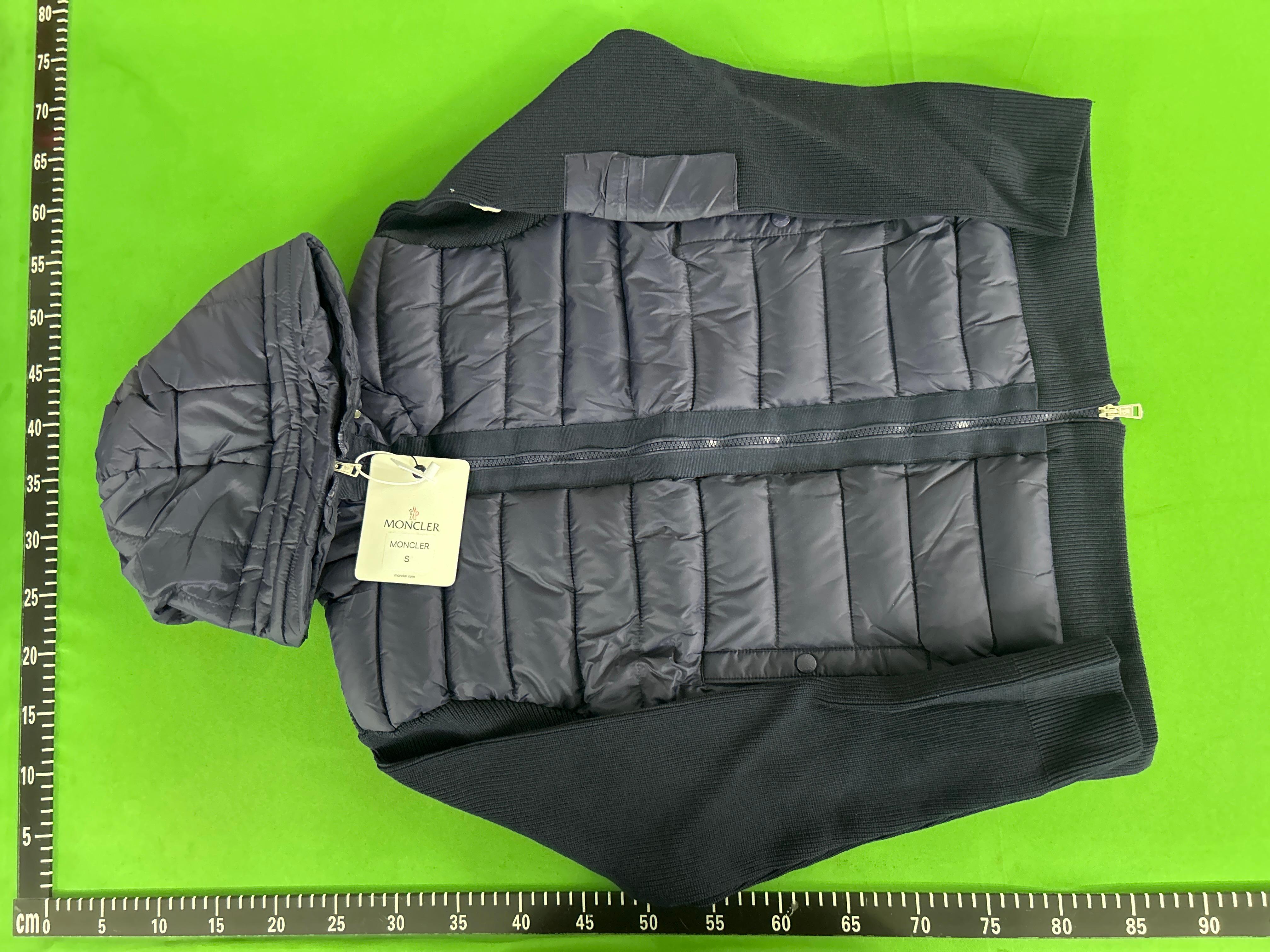 Foto QC 4 de Moncler Down Jacket Hooded Knit Hybrid Navy
